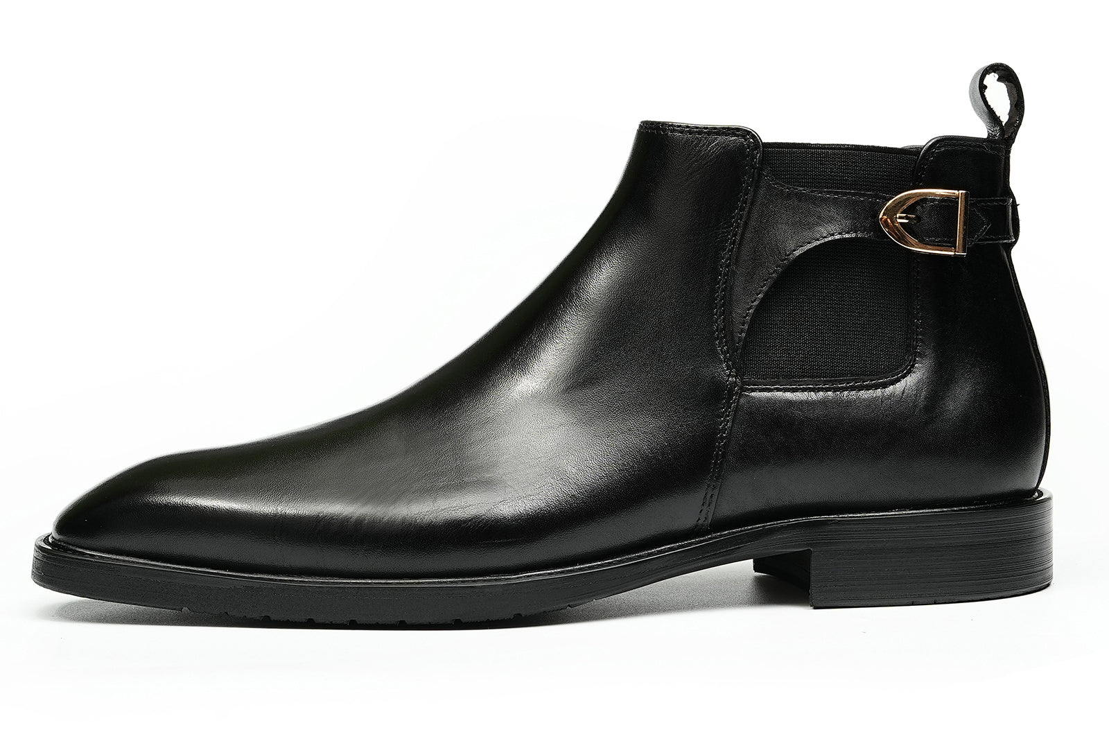 Men's Handmade Formal Buckle Chelsea Boots