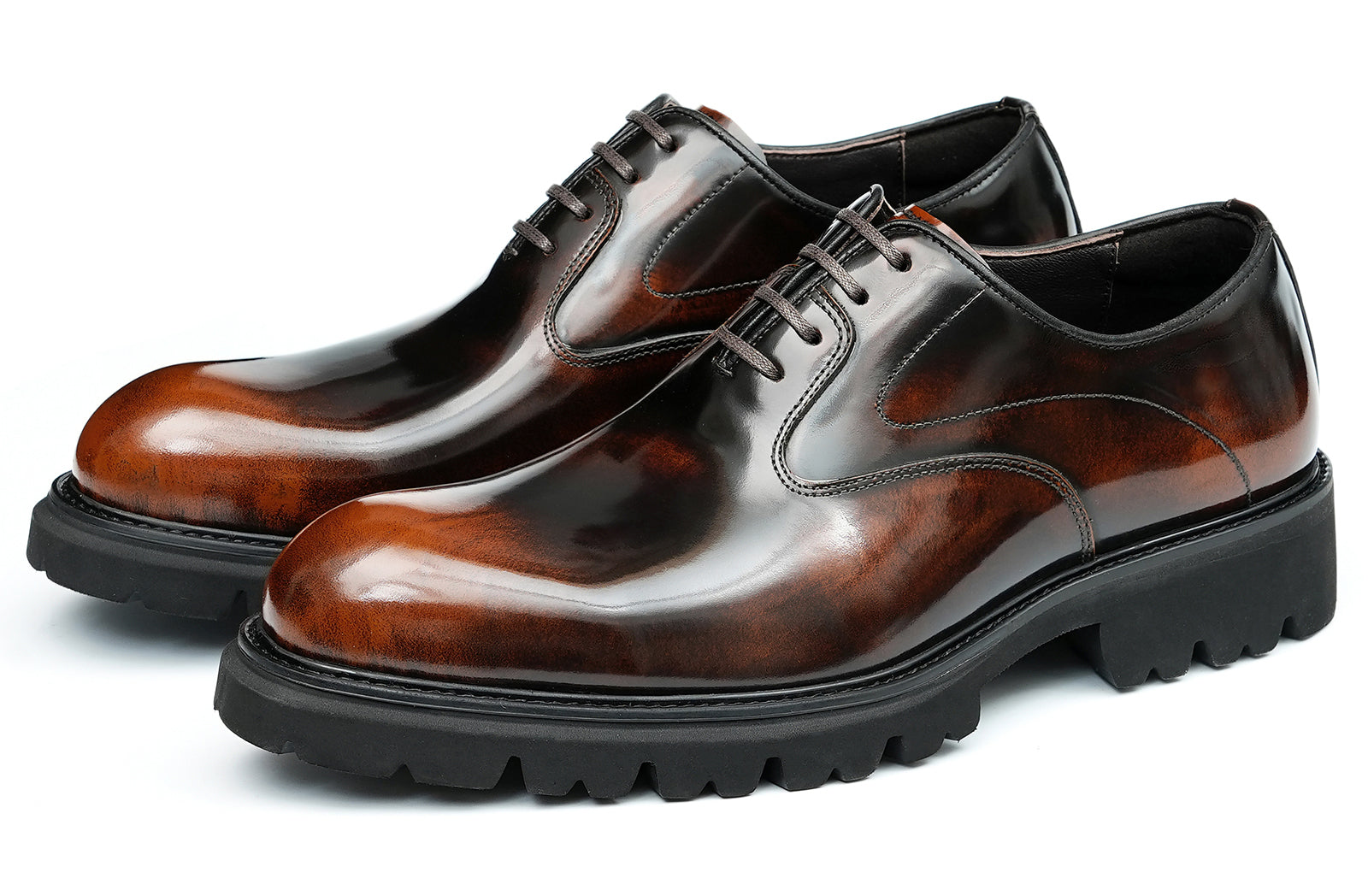 Men's Handmade Dress Pionted Toe Oxfords
