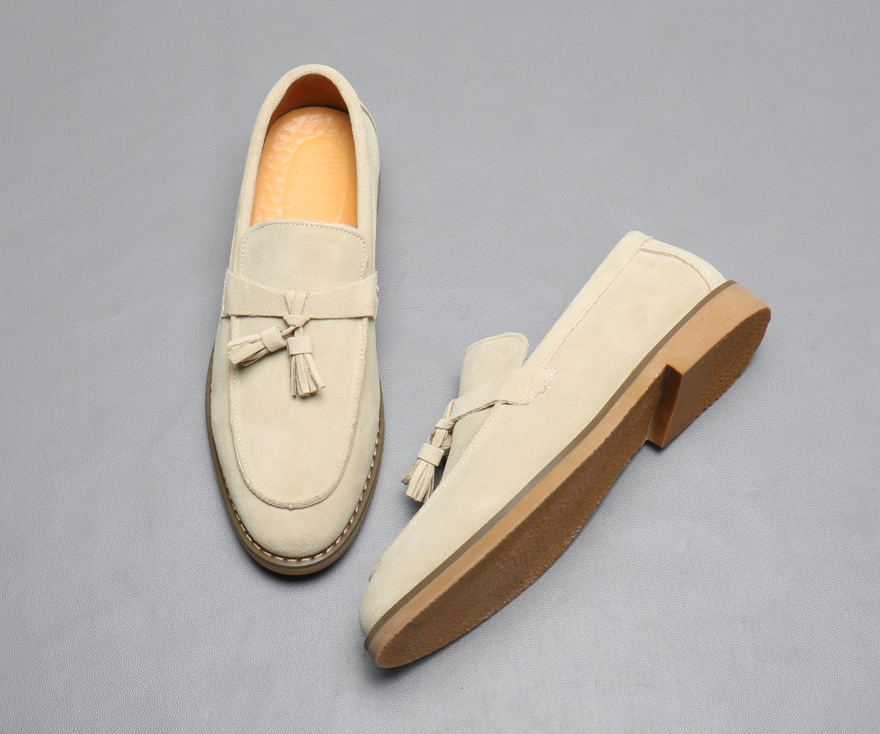 Men's Calf Leather Tassel Loafers
