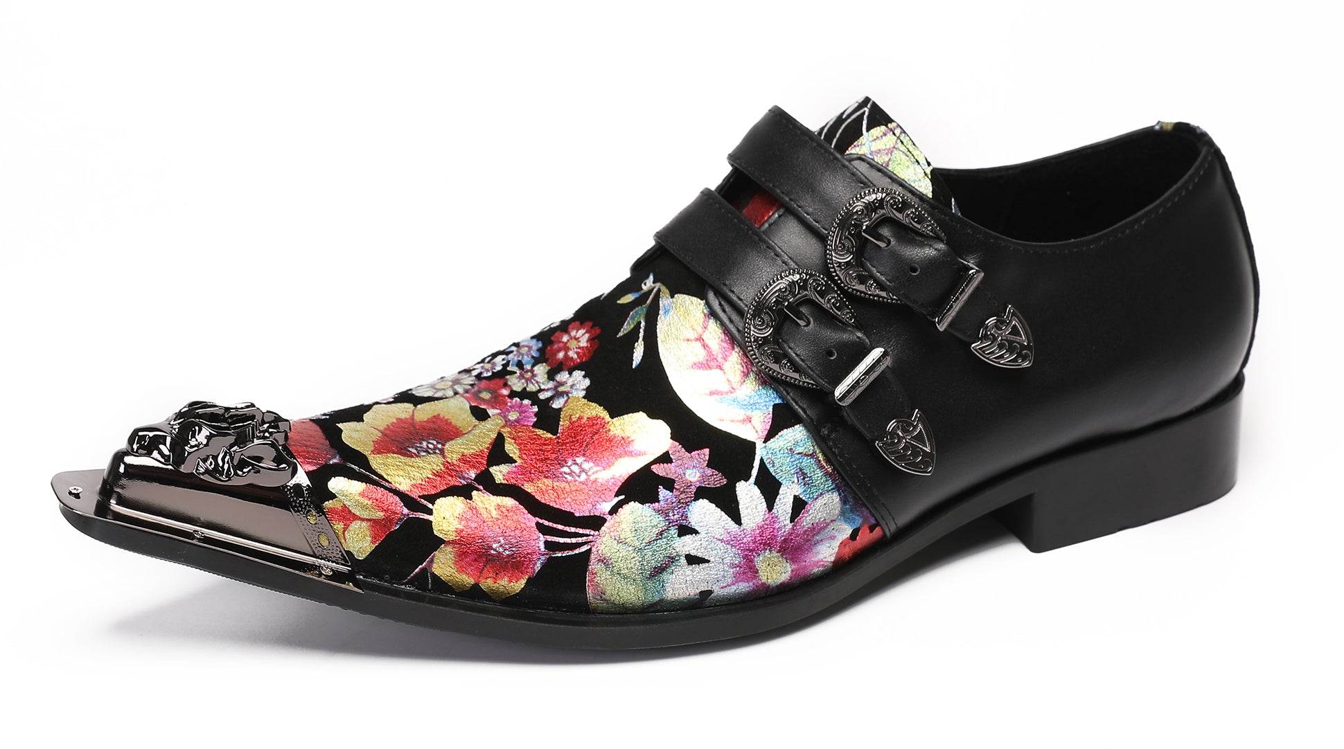 Mens Casual Dress Two Tone Western Loafers