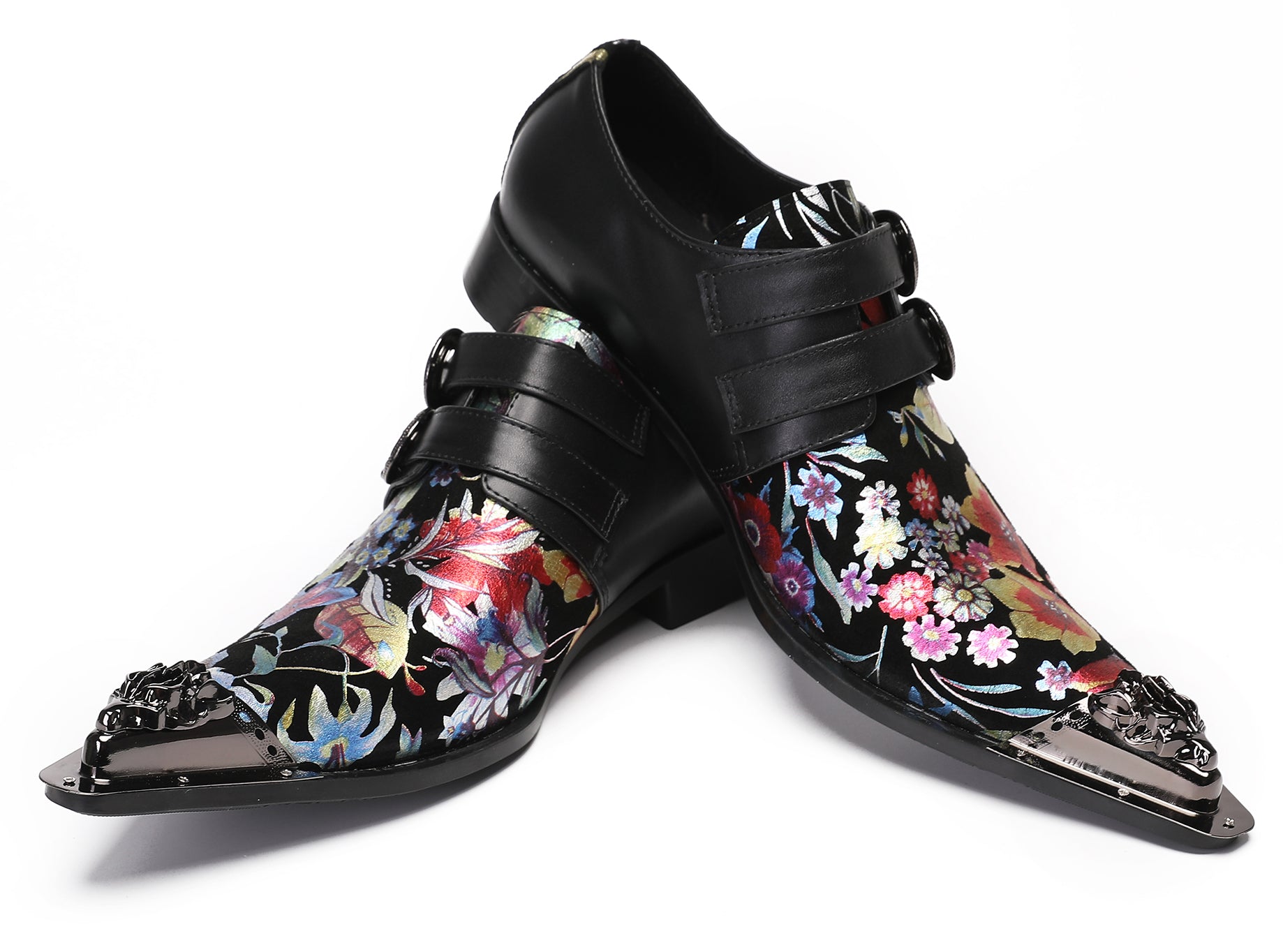 Mens Casual Dress Two Tone Western Loafers