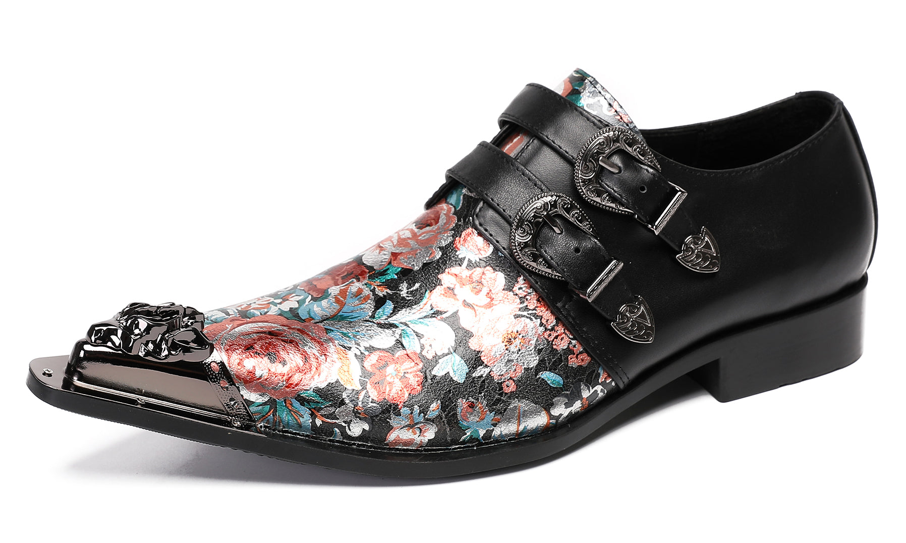 Mens Casual Dress Two Tone Western Loafers