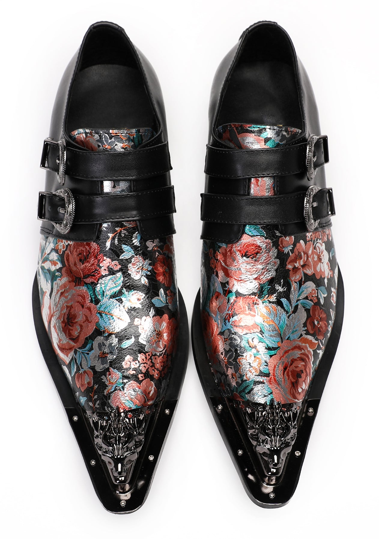 Mens Casual Dress Two Tone Western Loafers