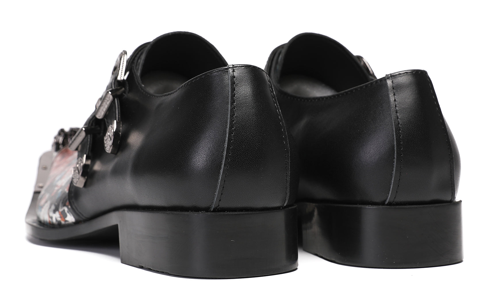 Mens Casual Dress Two Tone Western Loafers