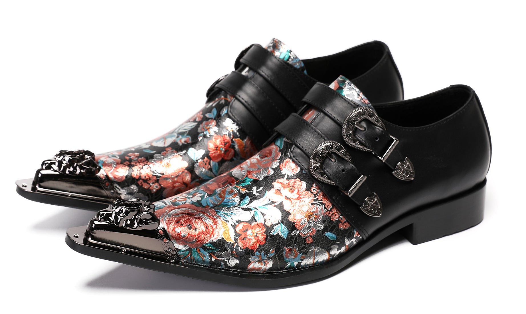 Mens Casual Dress Two Tone Western Loafers