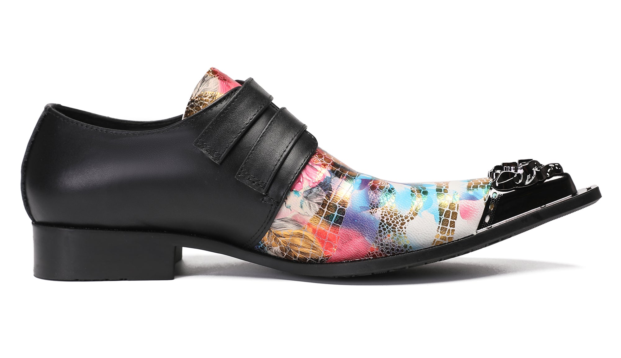 Mens Casual Dress Two Tone Western Loafers