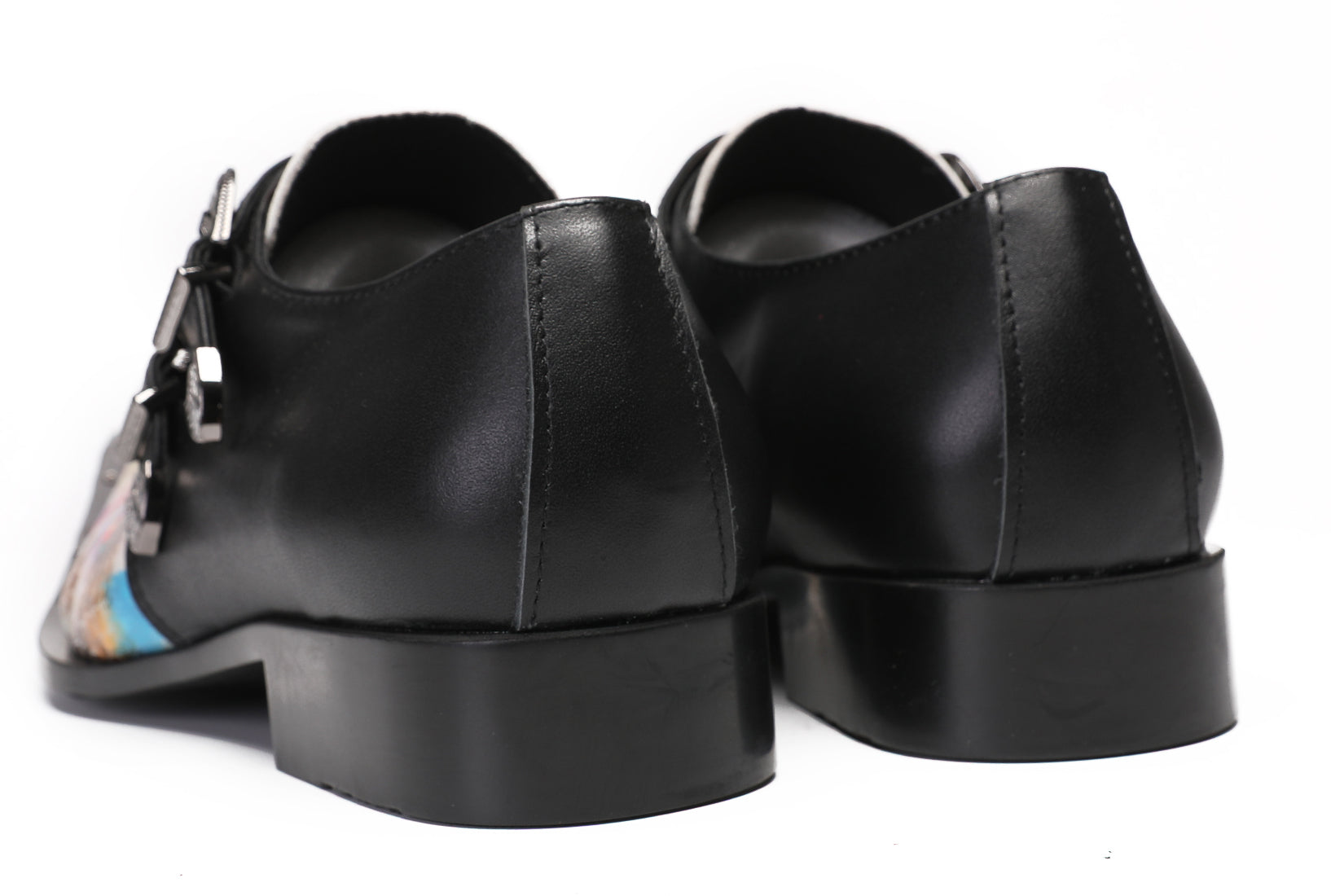 Mens Casual Dress Two Tone Western Loafers
