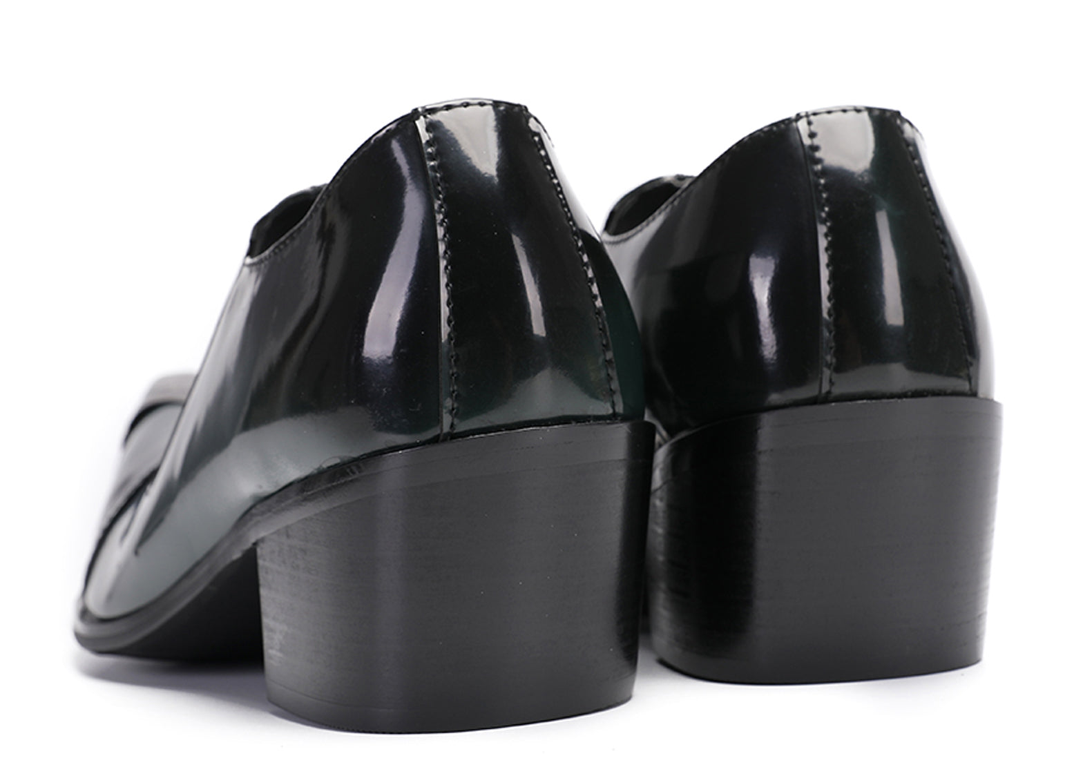 Mens Casual Shoes Heel Western Loafers