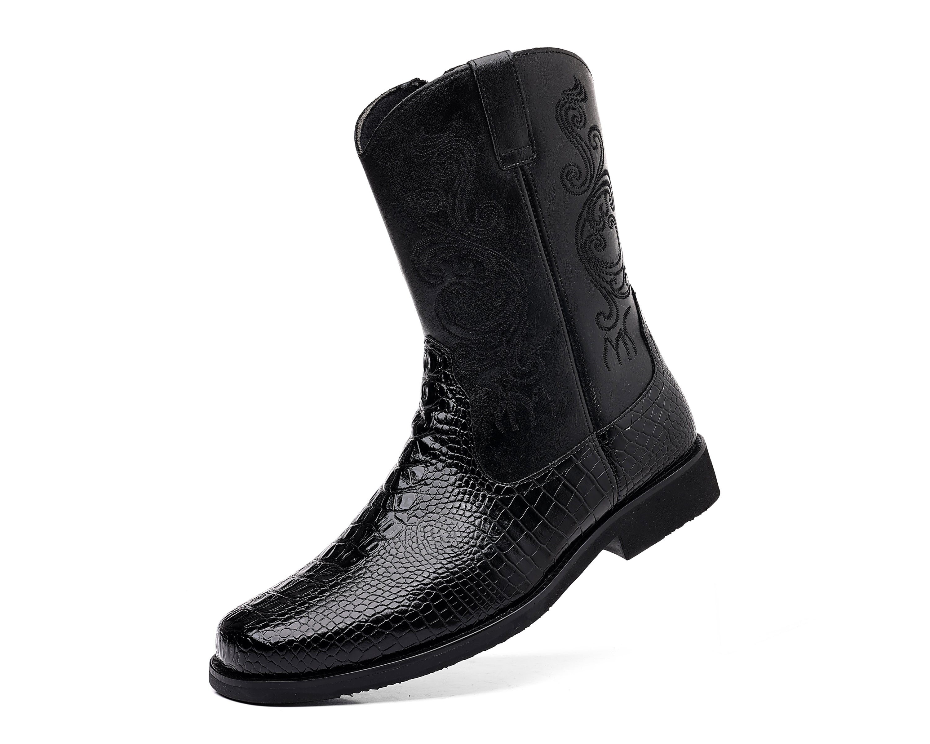 Men's Crocodile Western Cowboy Boots