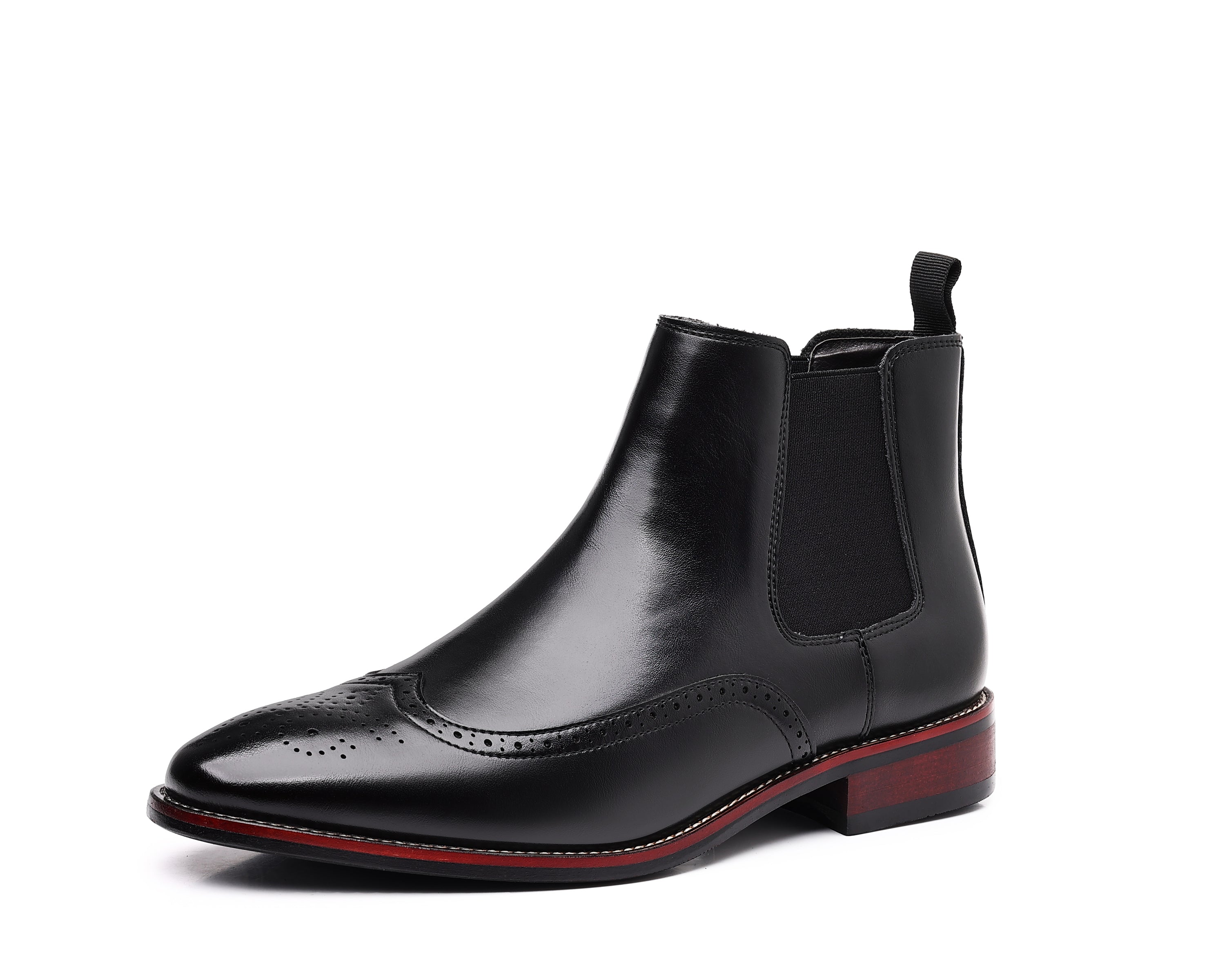 Botas Chelsea con detalle Brogue