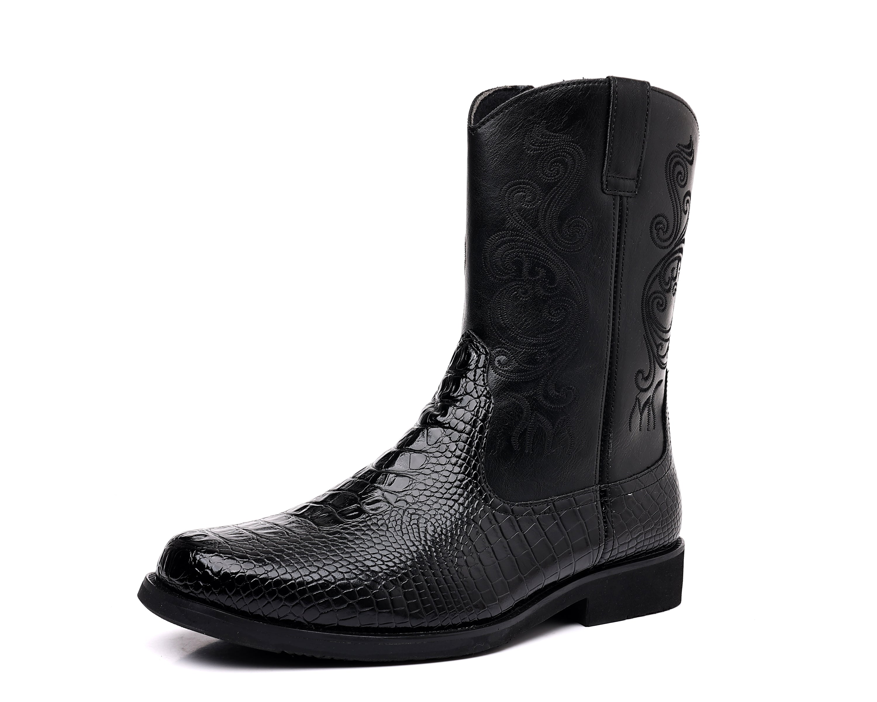 Men's Crocodile Western Cowboy Boots