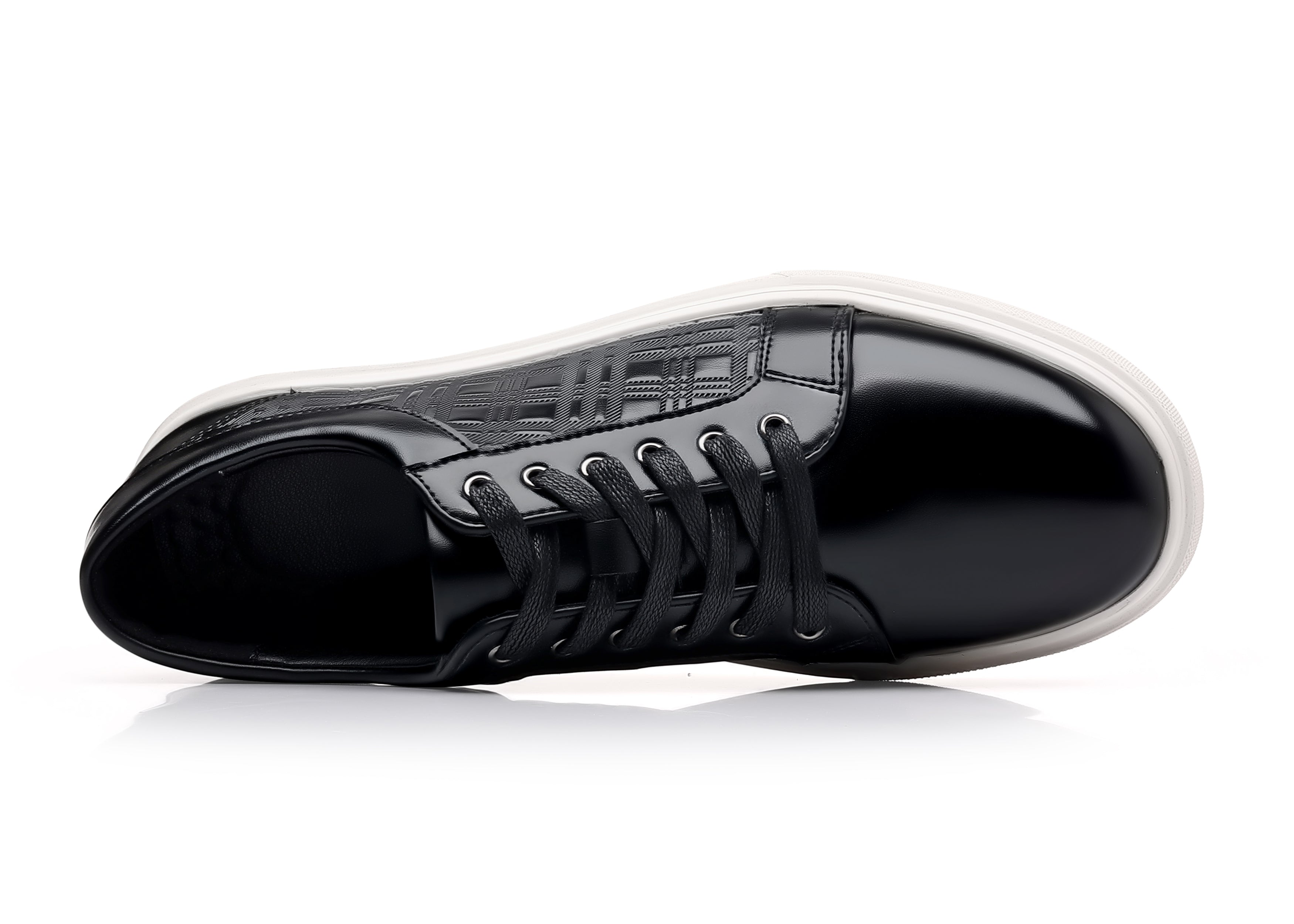 Zapatillas clásicas de piel a cuadros para hombre