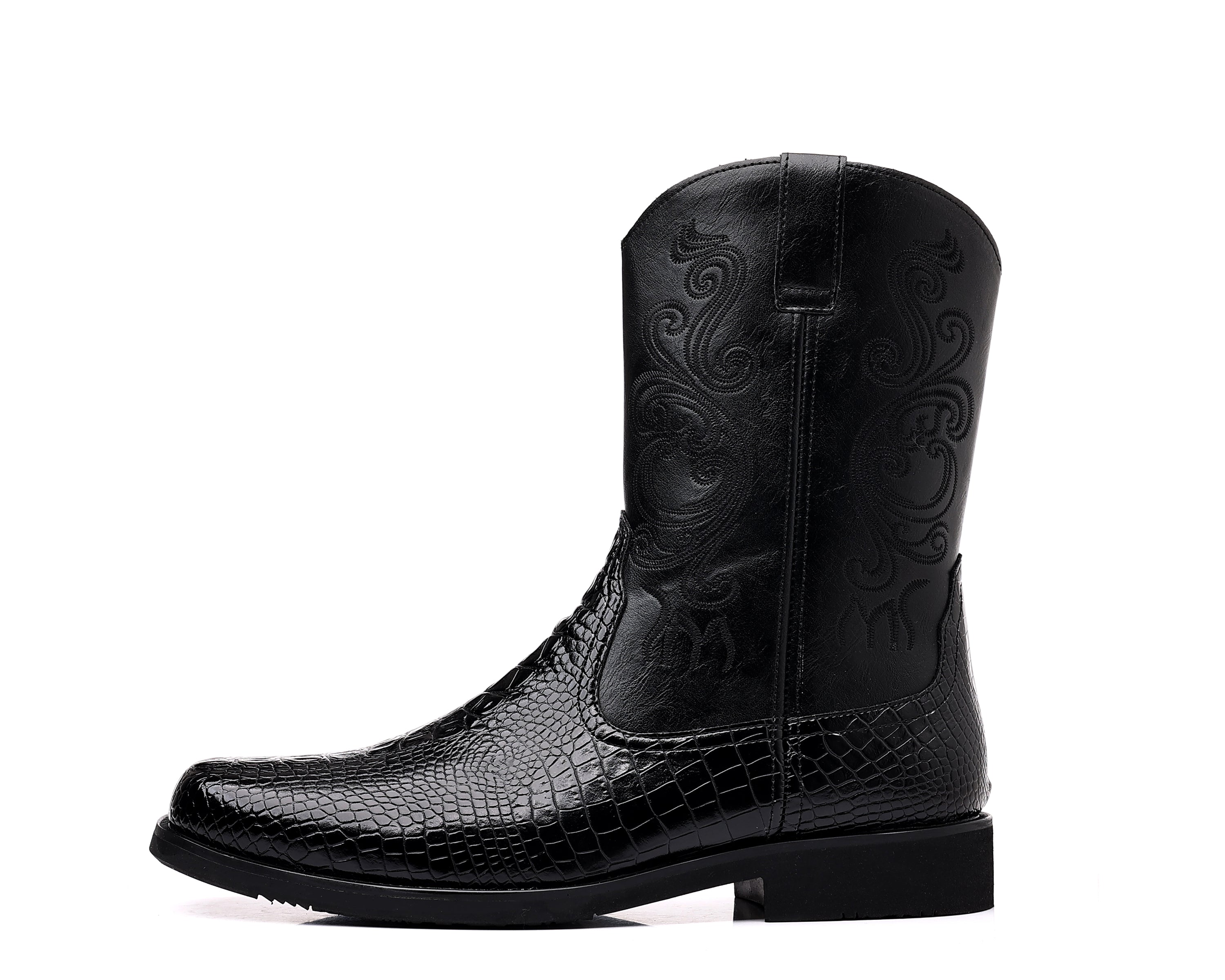 Men's Crocodile Western Cowboy Boots