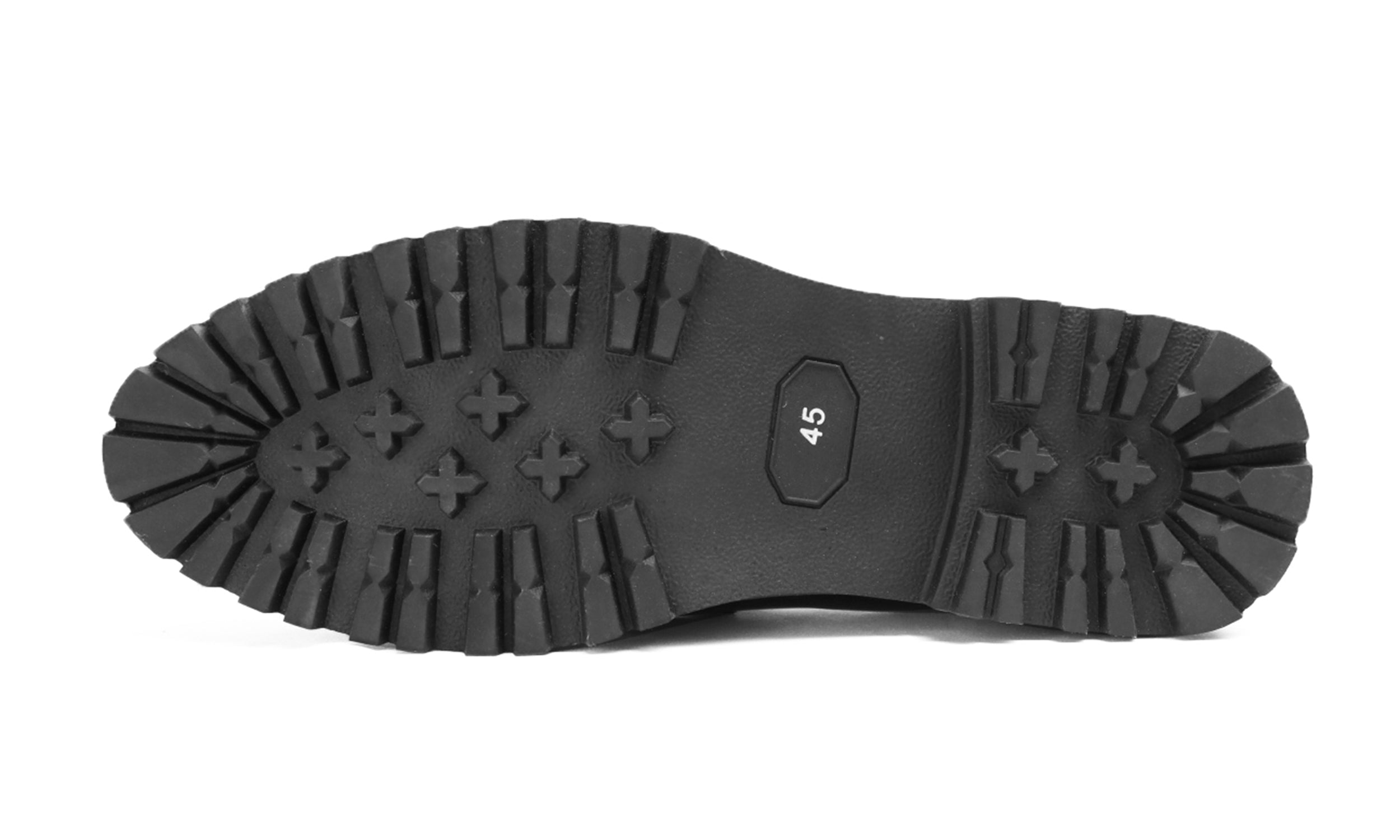 Men's Embroidery Lug Sole Loafers