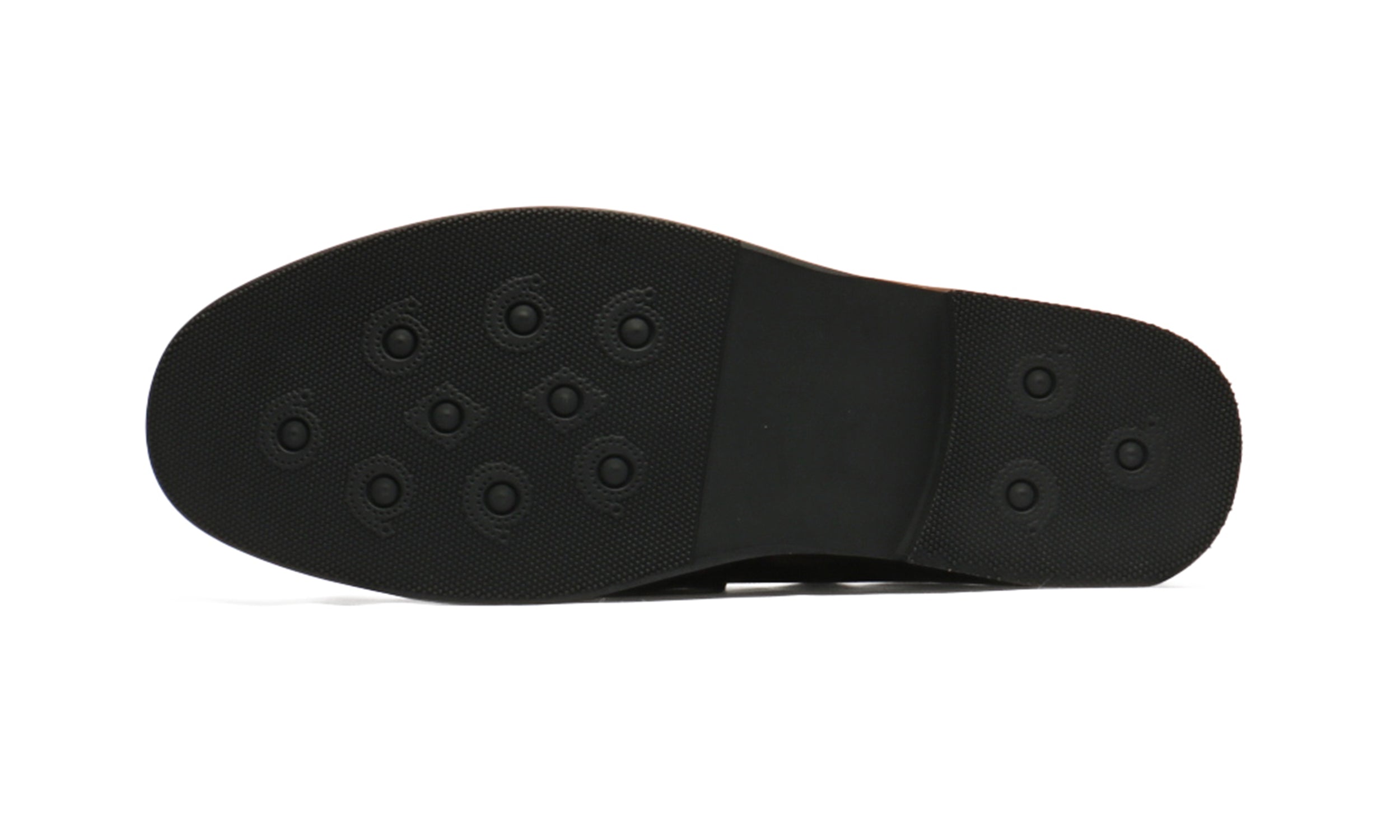 Mocasines de hombre de piel con adornos de ante Horsebit