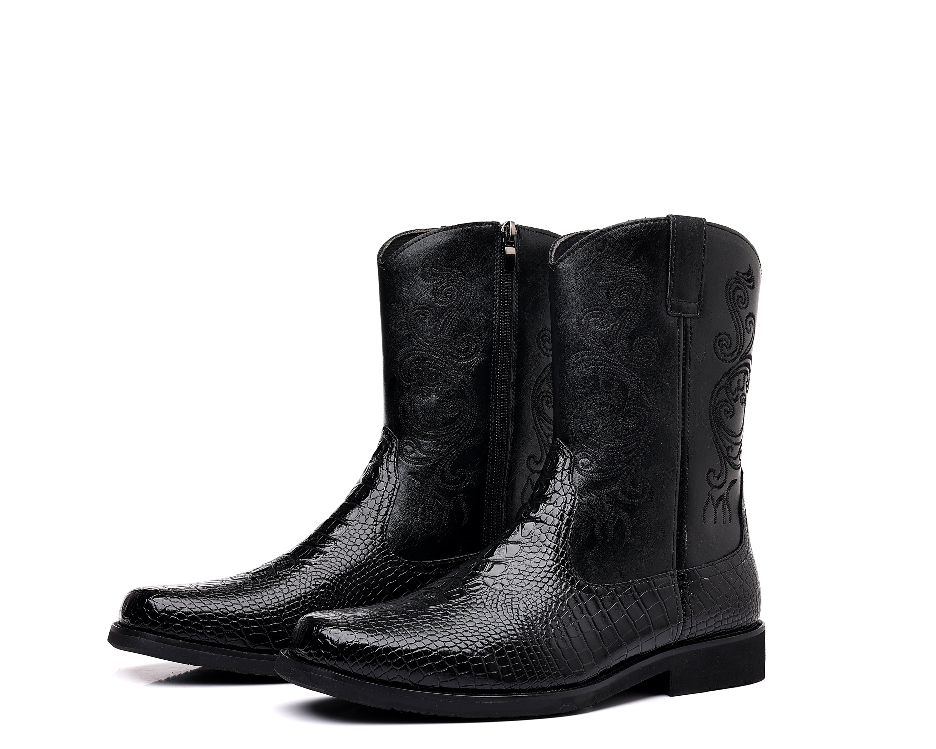 Men's Crocodile Western Cowboy Boots