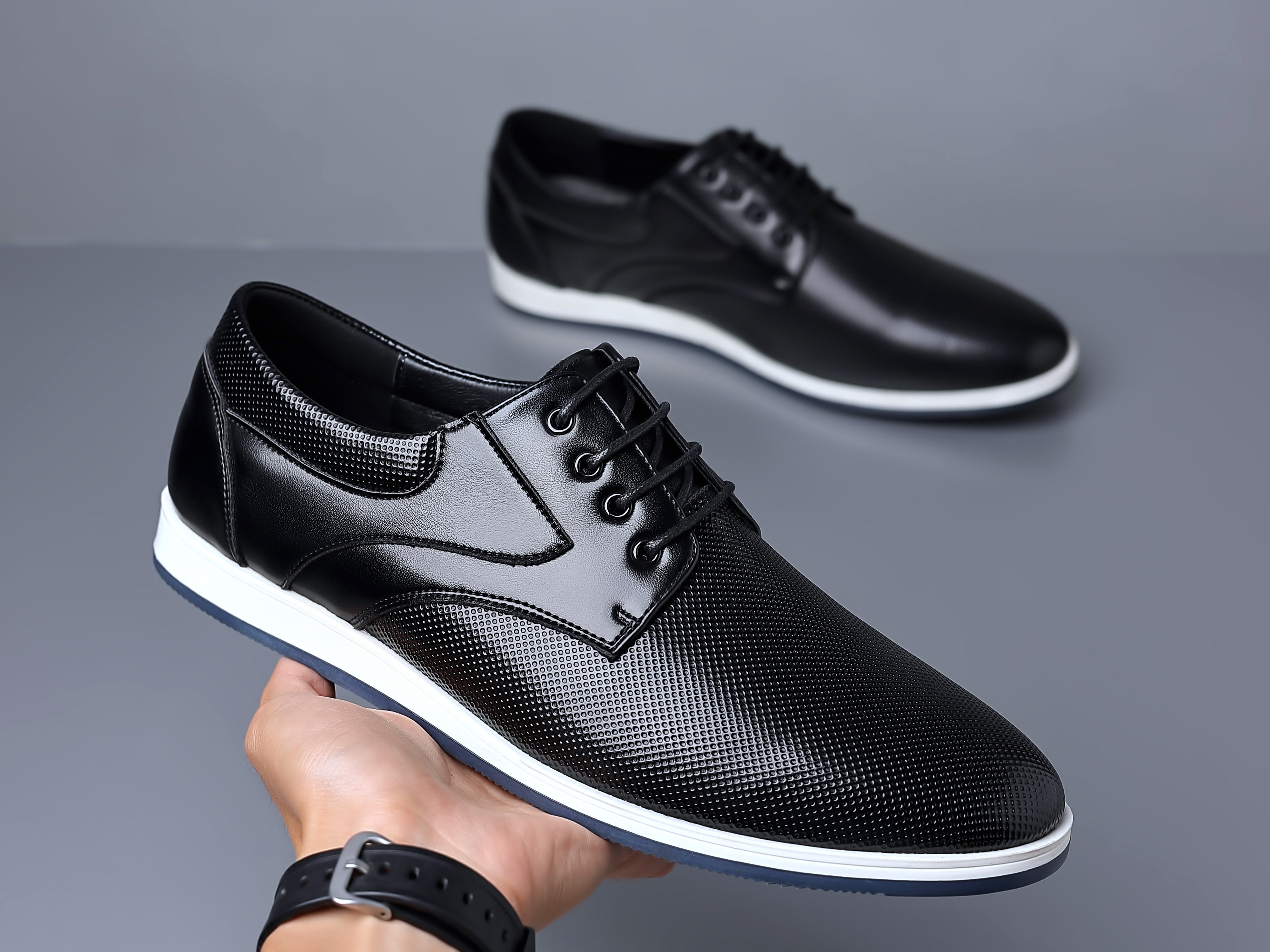 Men's Leather Low Top Oxfords