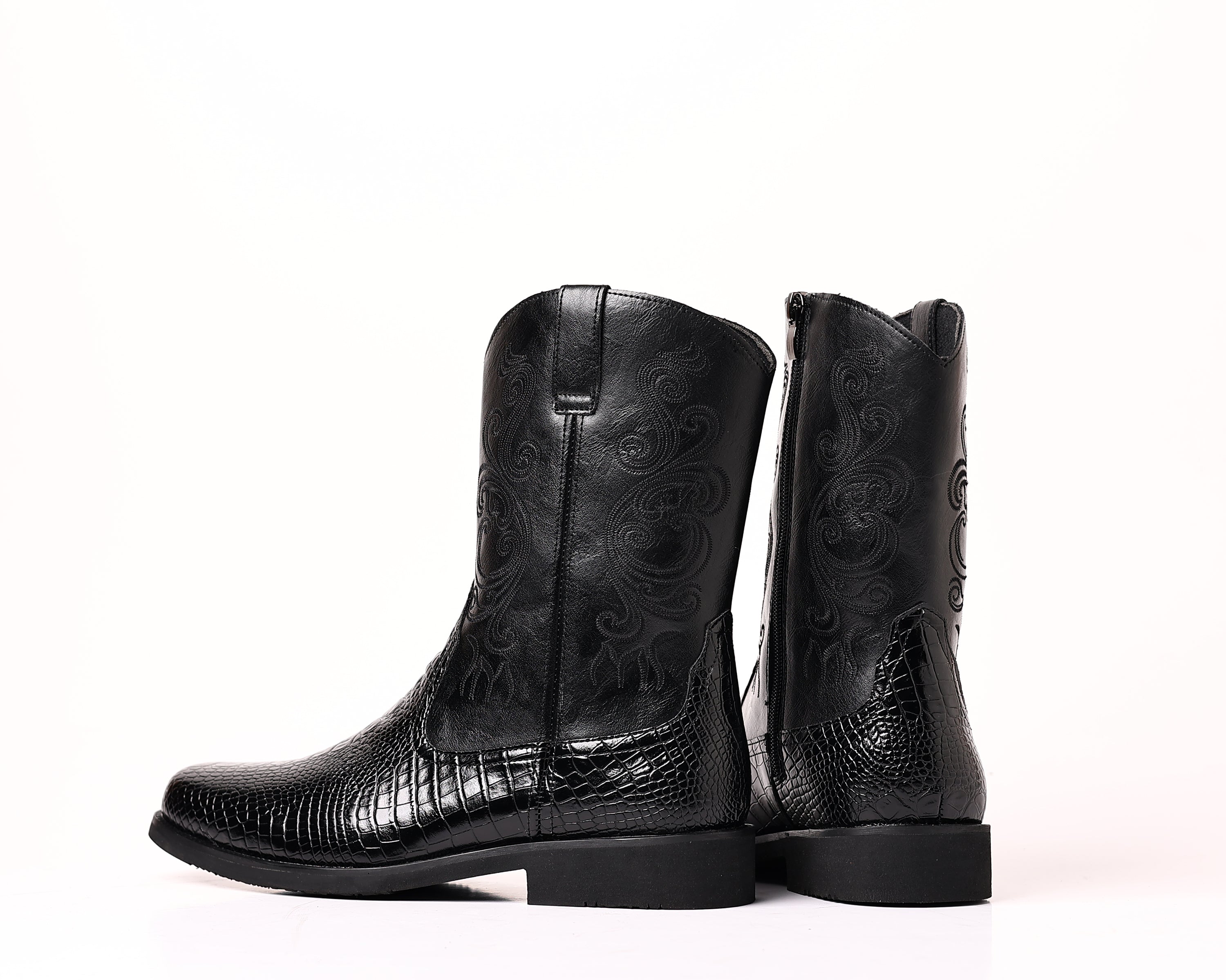Men's Crocodile Western Cowboy Boots