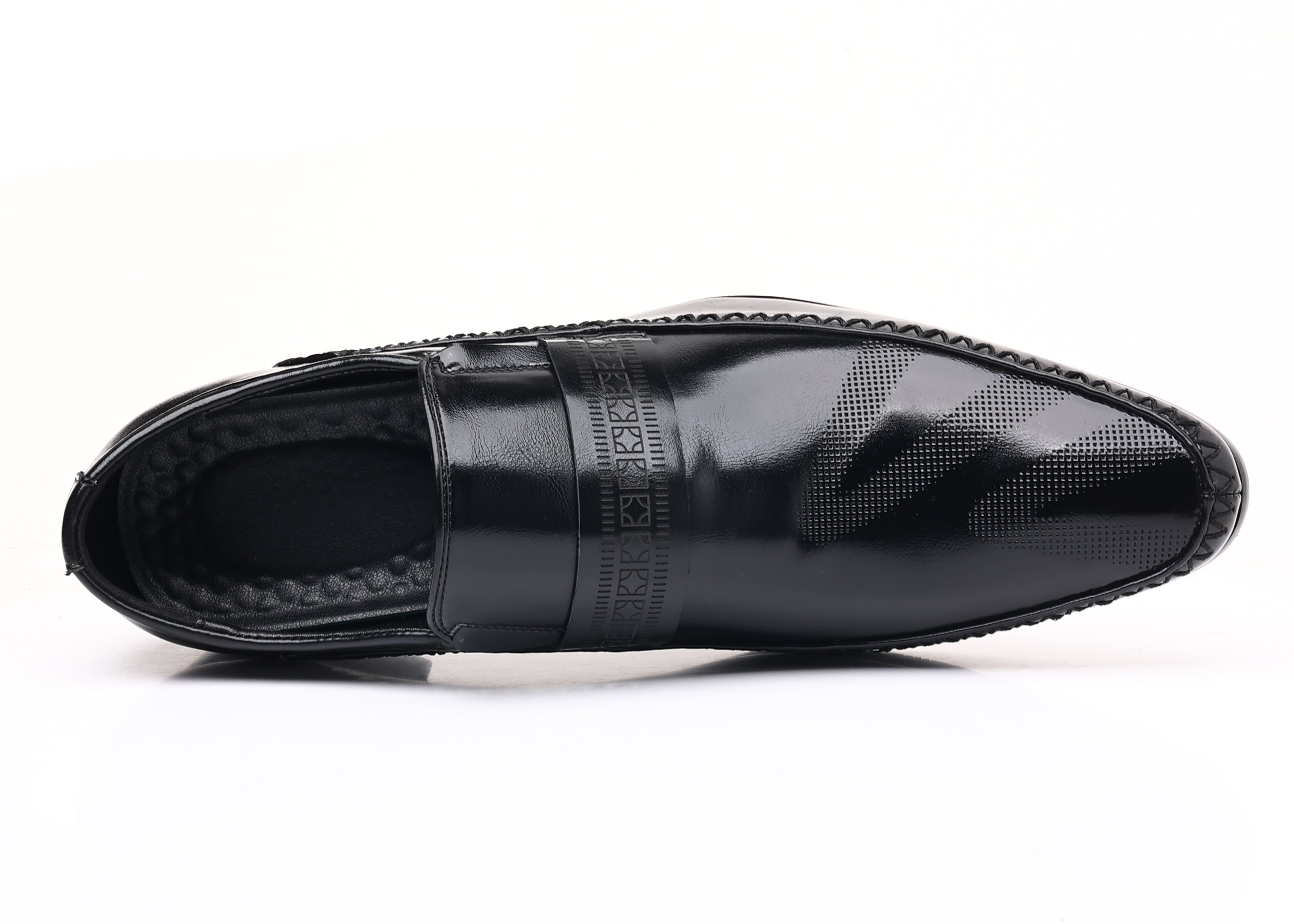 Men's Pointed Moc Toe Leather Shoes