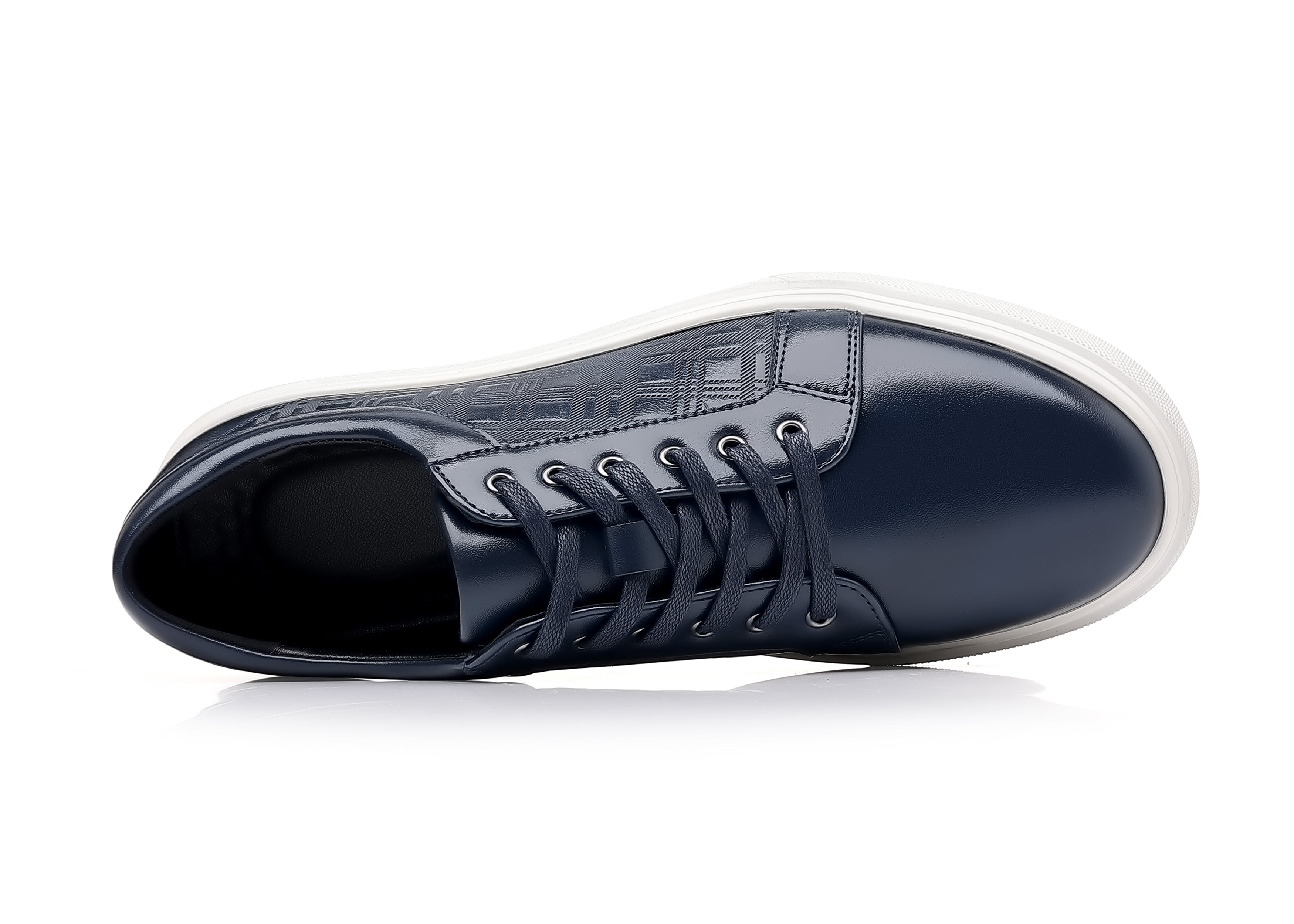 Zapatillas clásicas de piel a cuadros para hombre
