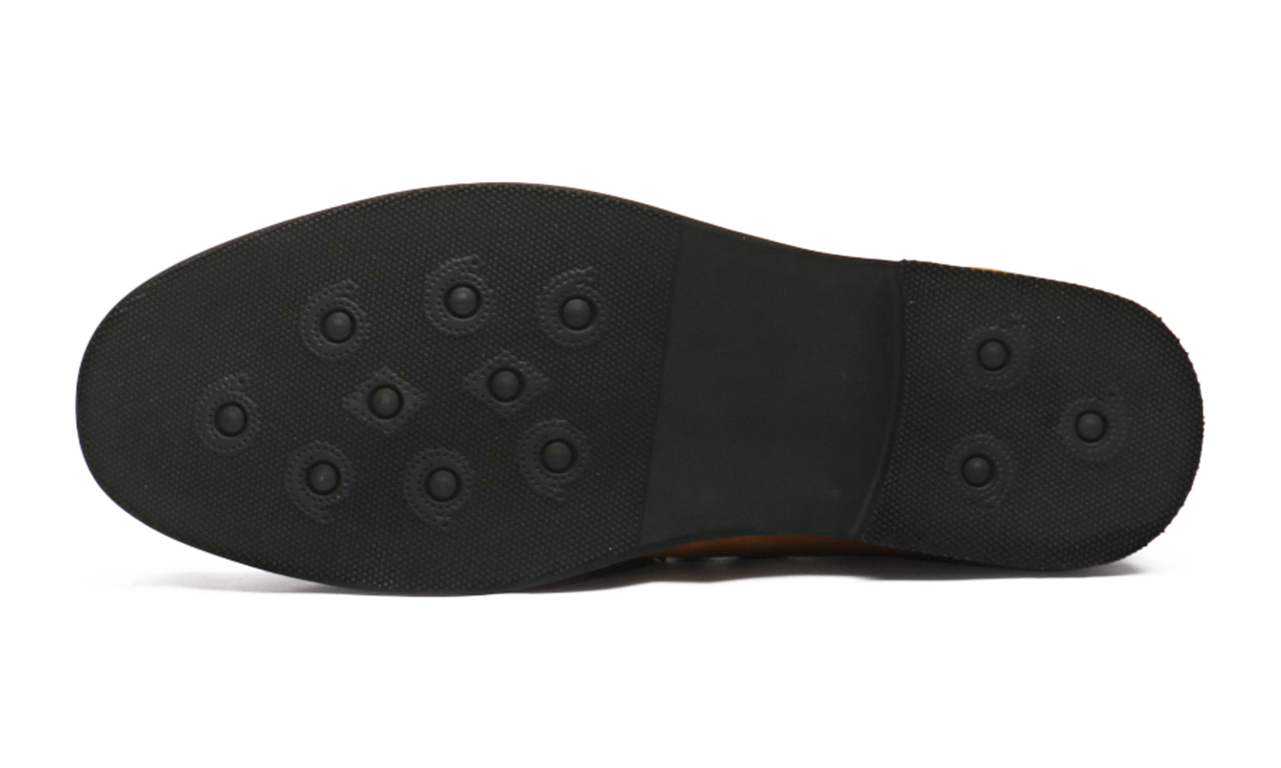Mocasines de hombre de piel con adornos de ante Horsebit