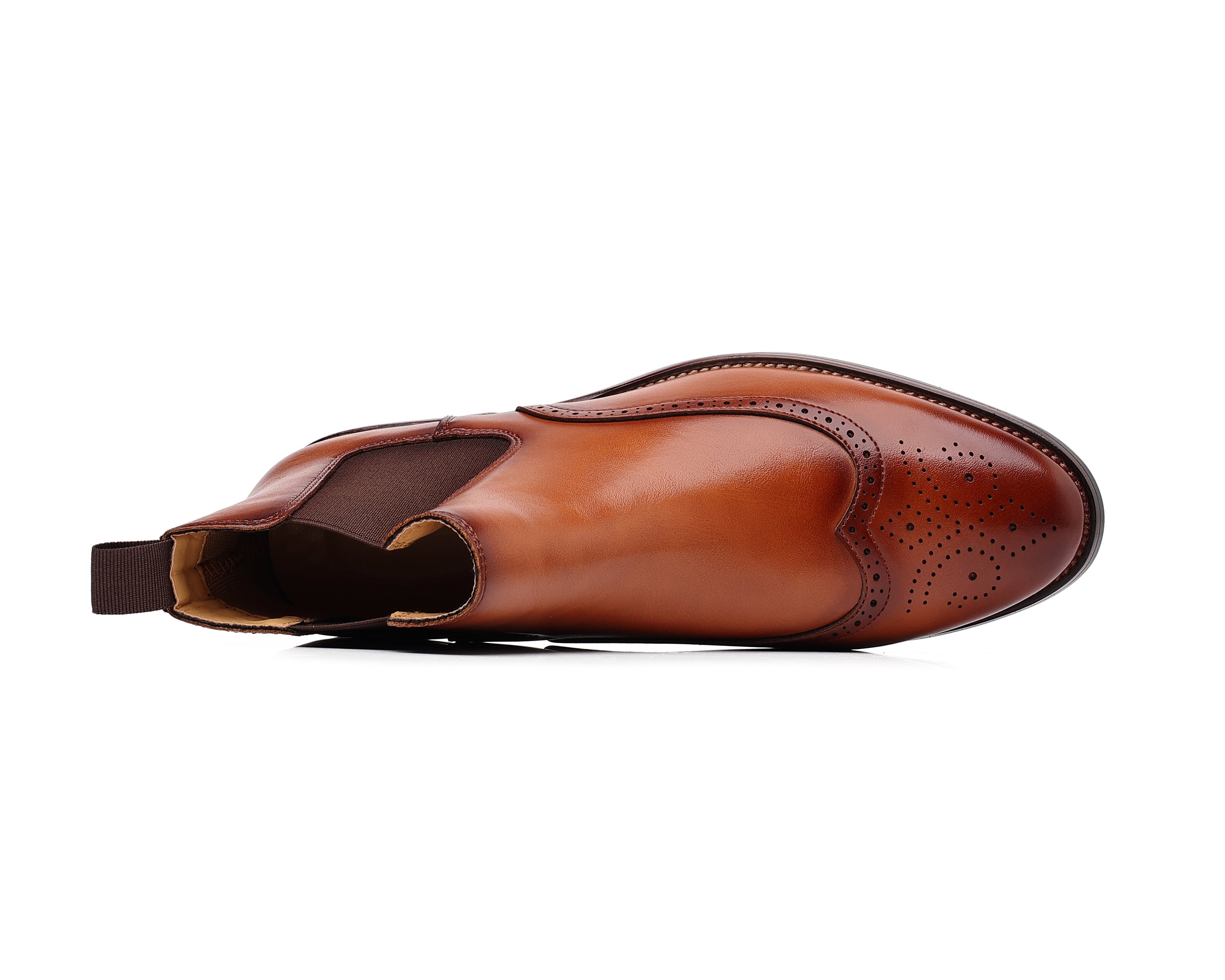 Botas Chelsea con detalle Brogue