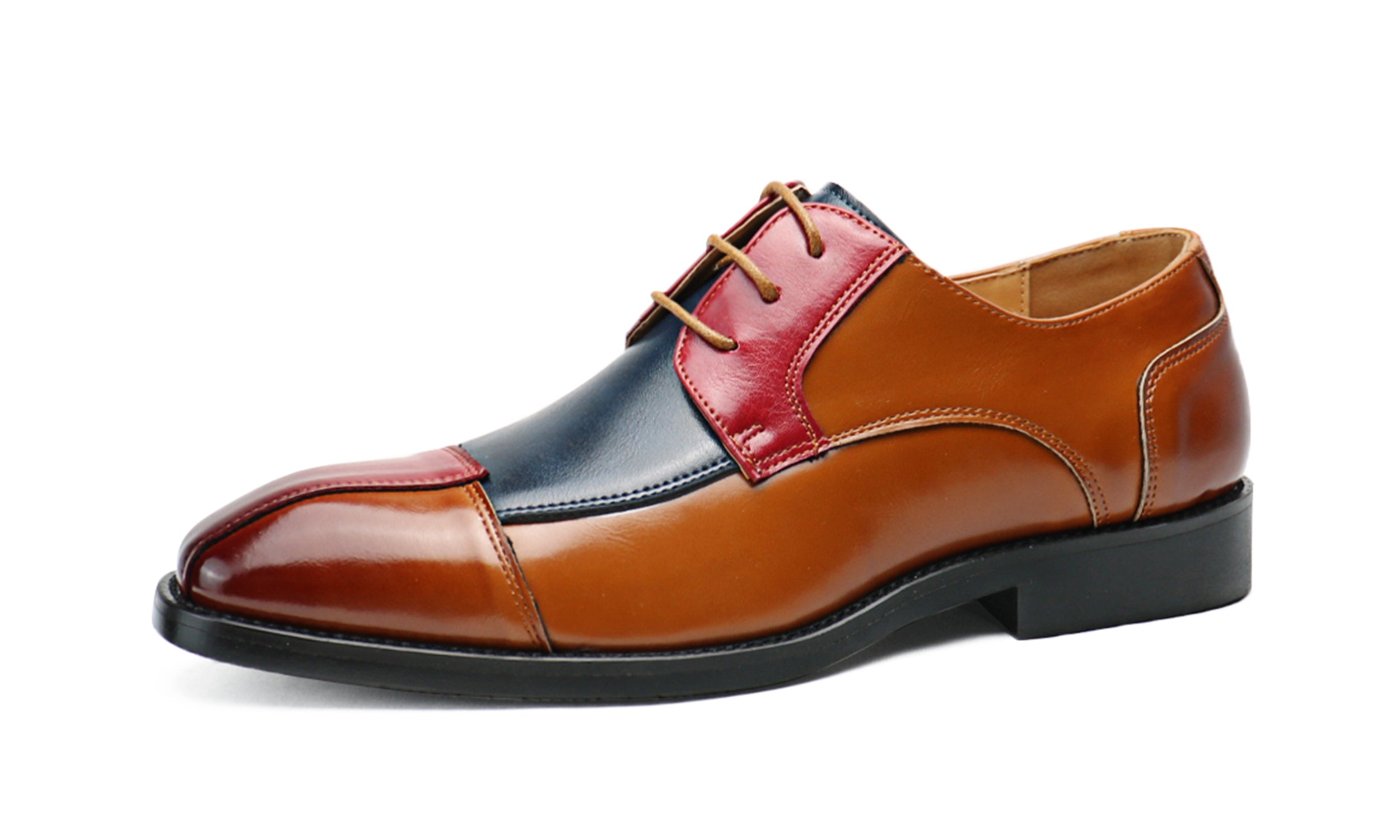 Men's Colour Panelled Derby Shoes