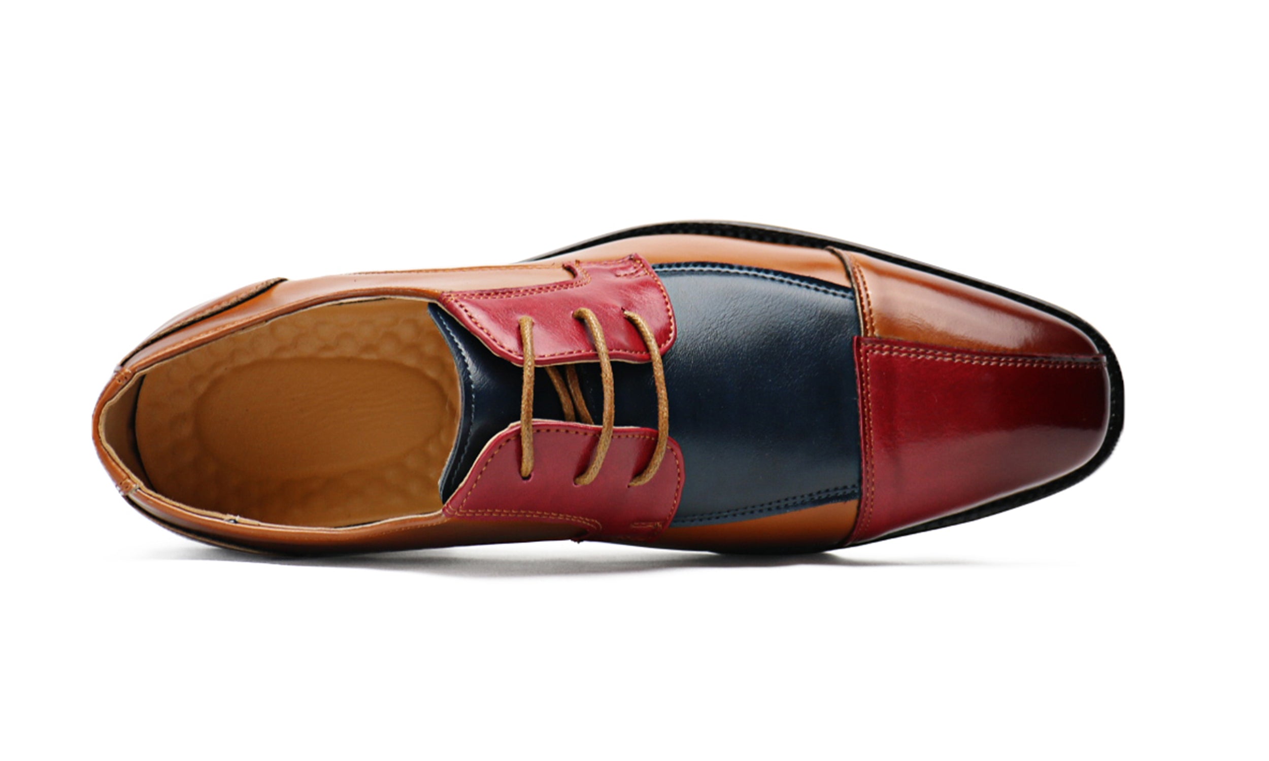 Men's Colour Panelled Derby Shoes