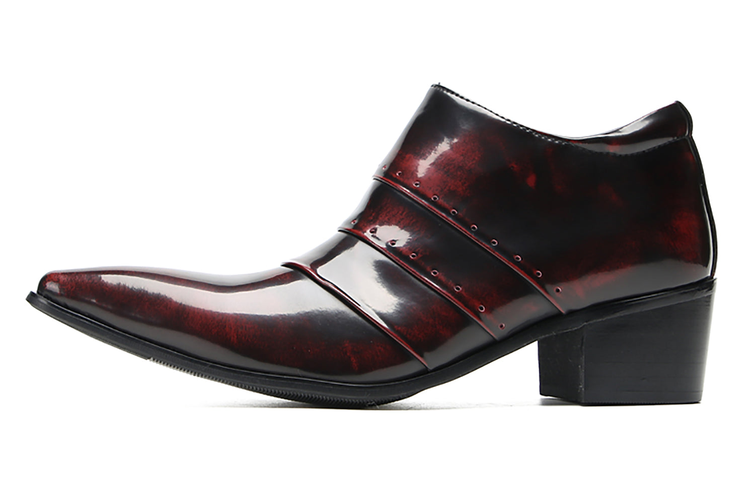 Men's Folded Texture Silp On Opera Pumps