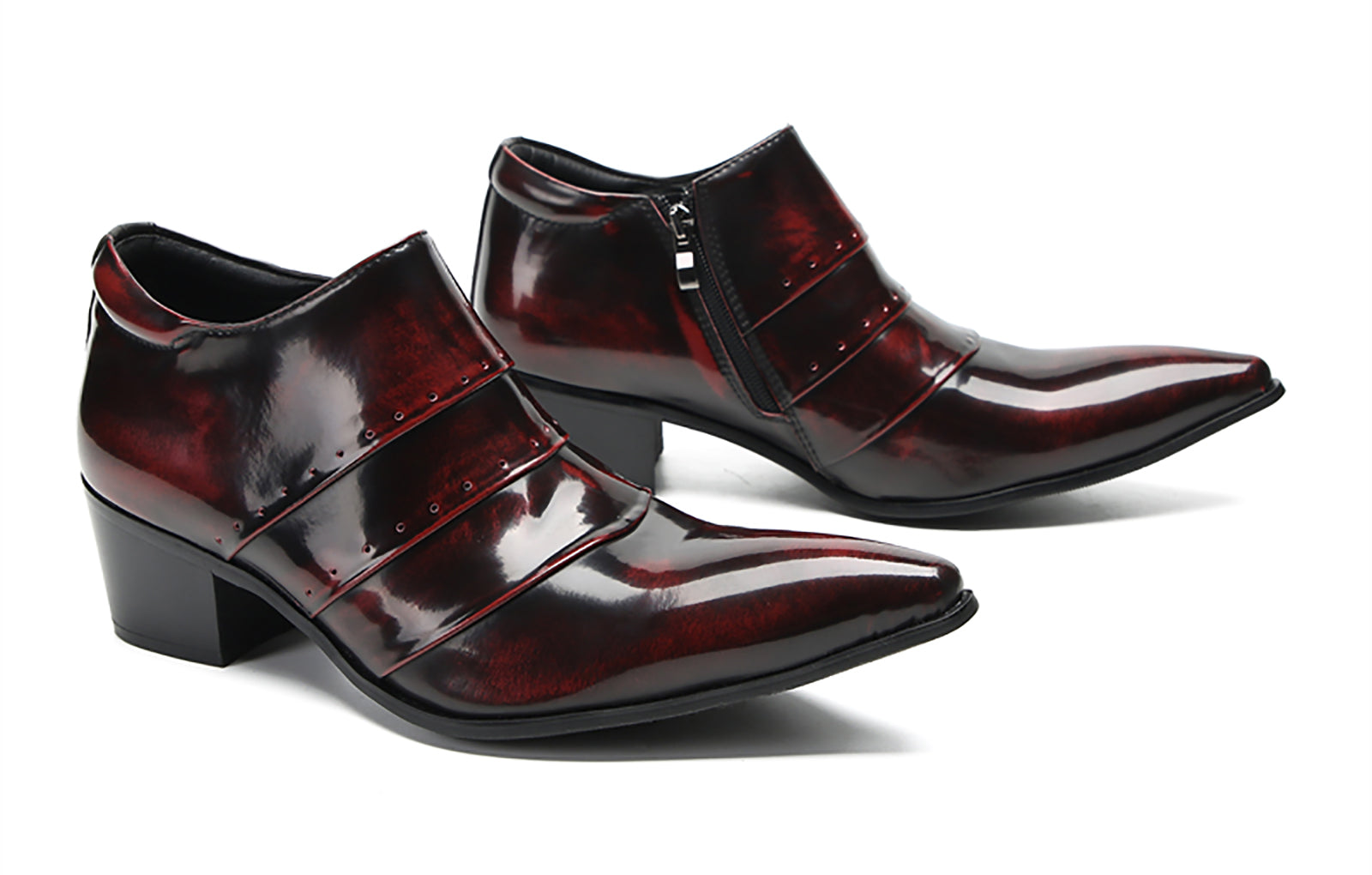 Men's Folded Texture Silp On Opera Pumps