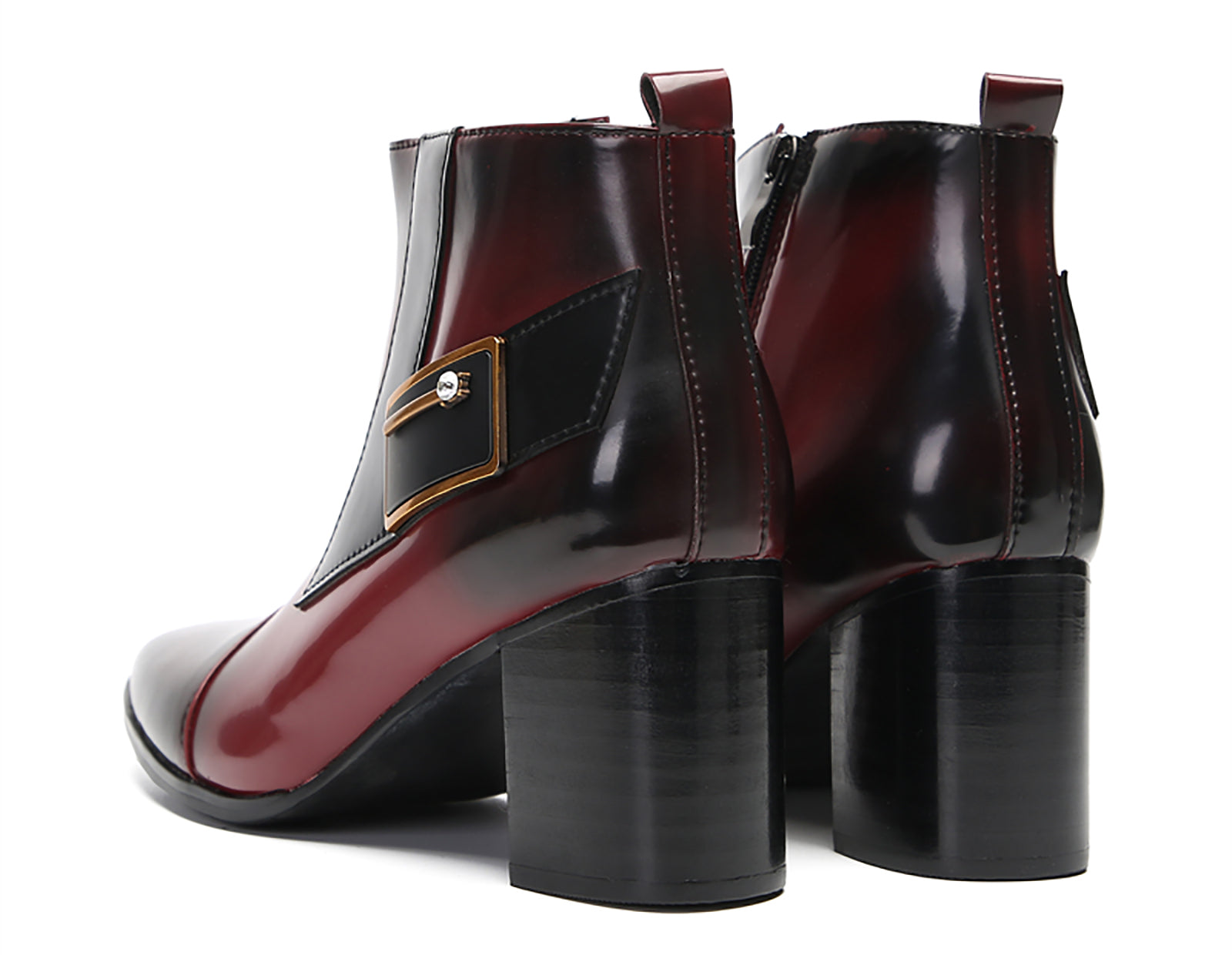 Botas vaqueras cómodas con hebilla para hombre