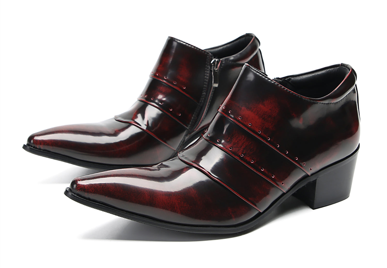 Men's Folded Texture Silp On Opera Pumps
