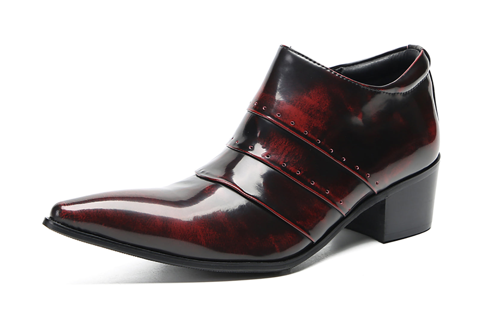 Men's Folded Texture Silp On Opera Pumps