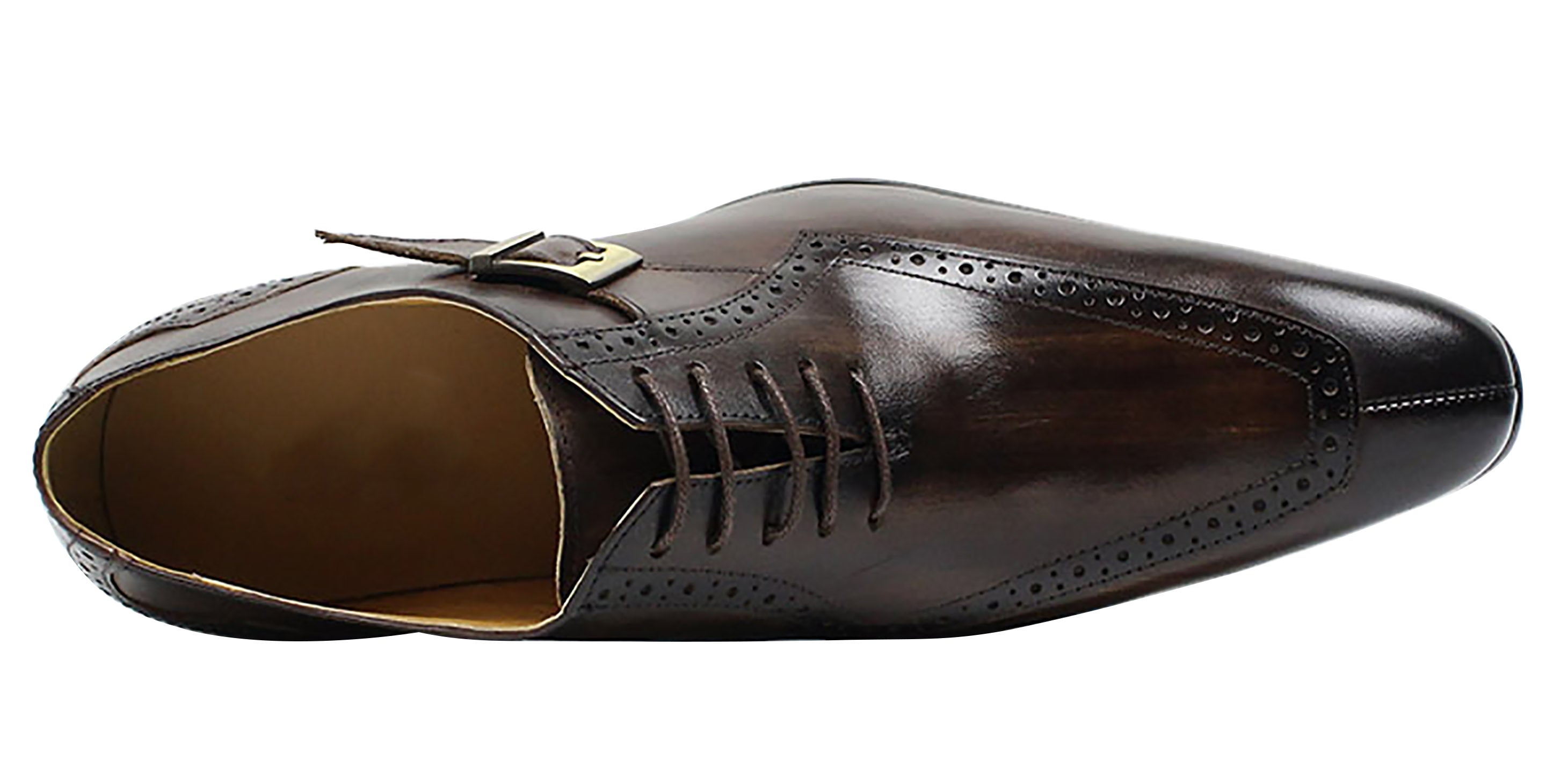 Men's Dress Formal Buckle Longwing Brogues Oxfords
