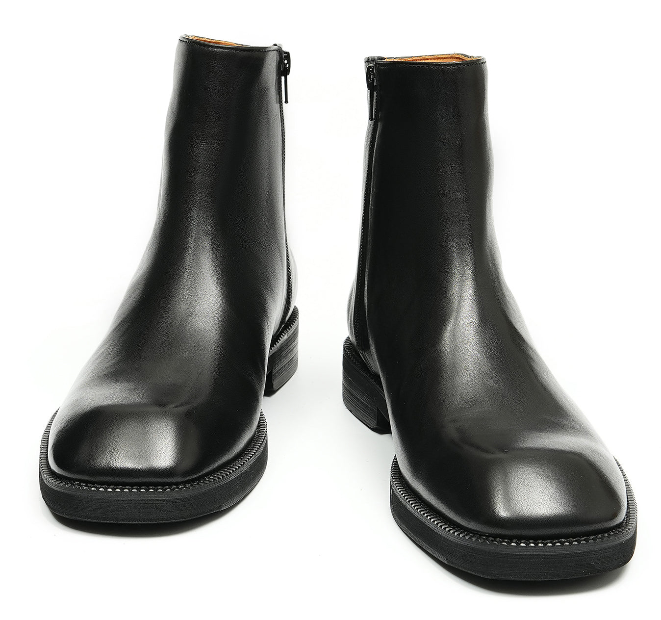 Botas Chelsea con cremallera de vestir hechas a mano para hombre