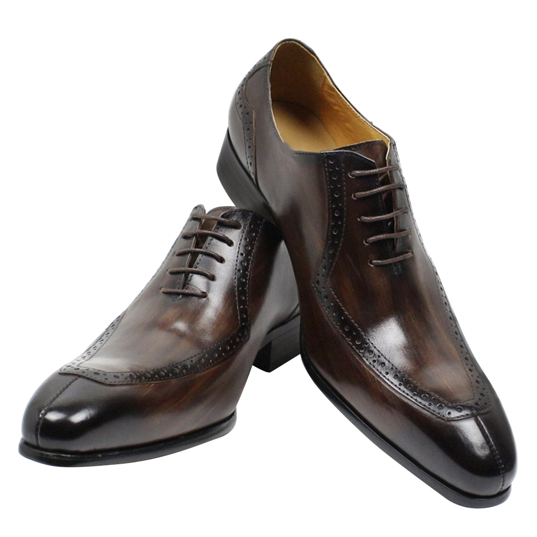 Men's Dress Formal Buckle Longwing Brogues Oxfords
