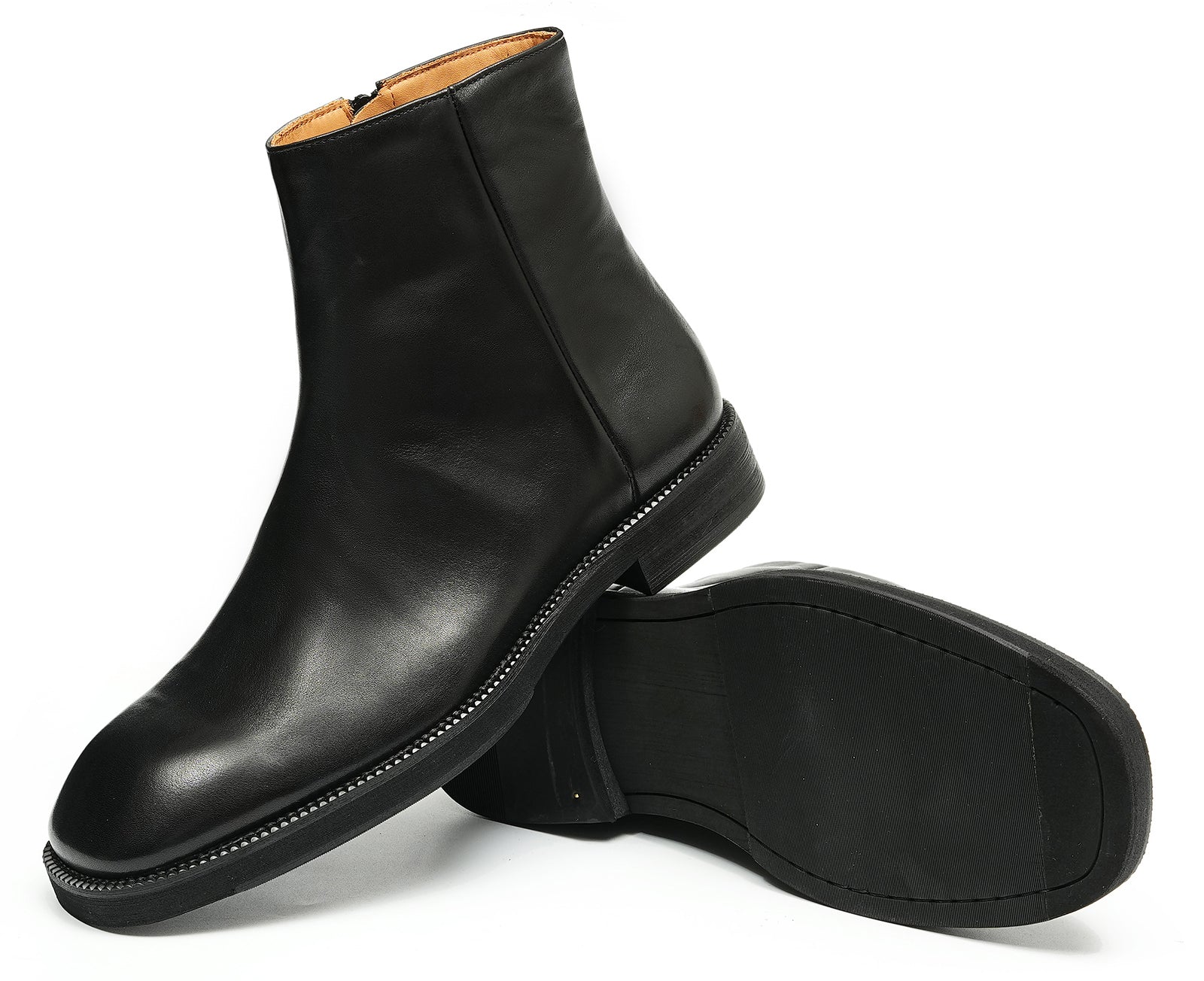 Botas Chelsea con cremallera de vestir hechas a mano para hombre