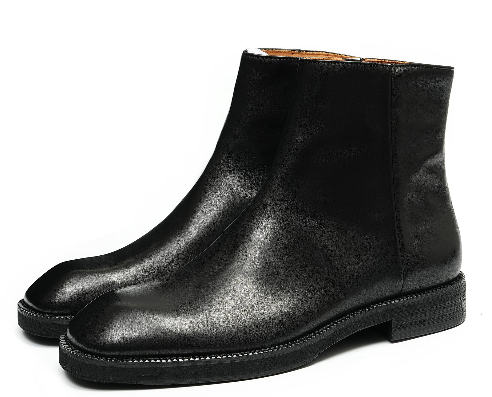 Botas Chelsea con cremallera de vestir hechas a mano para hombre