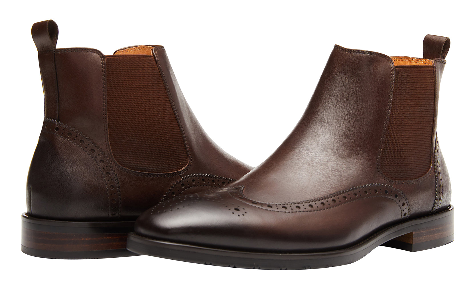 Botas Chelsea clásicas de cuero para hombre