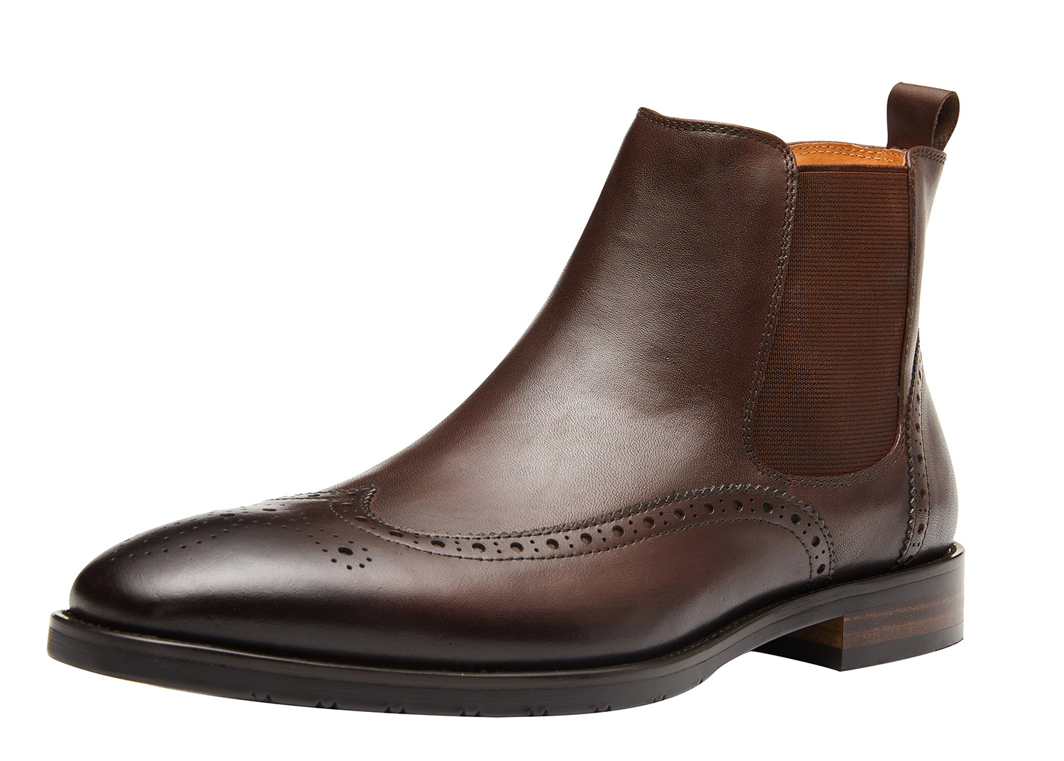 Botas Chelsea clásicas de cuero para hombre