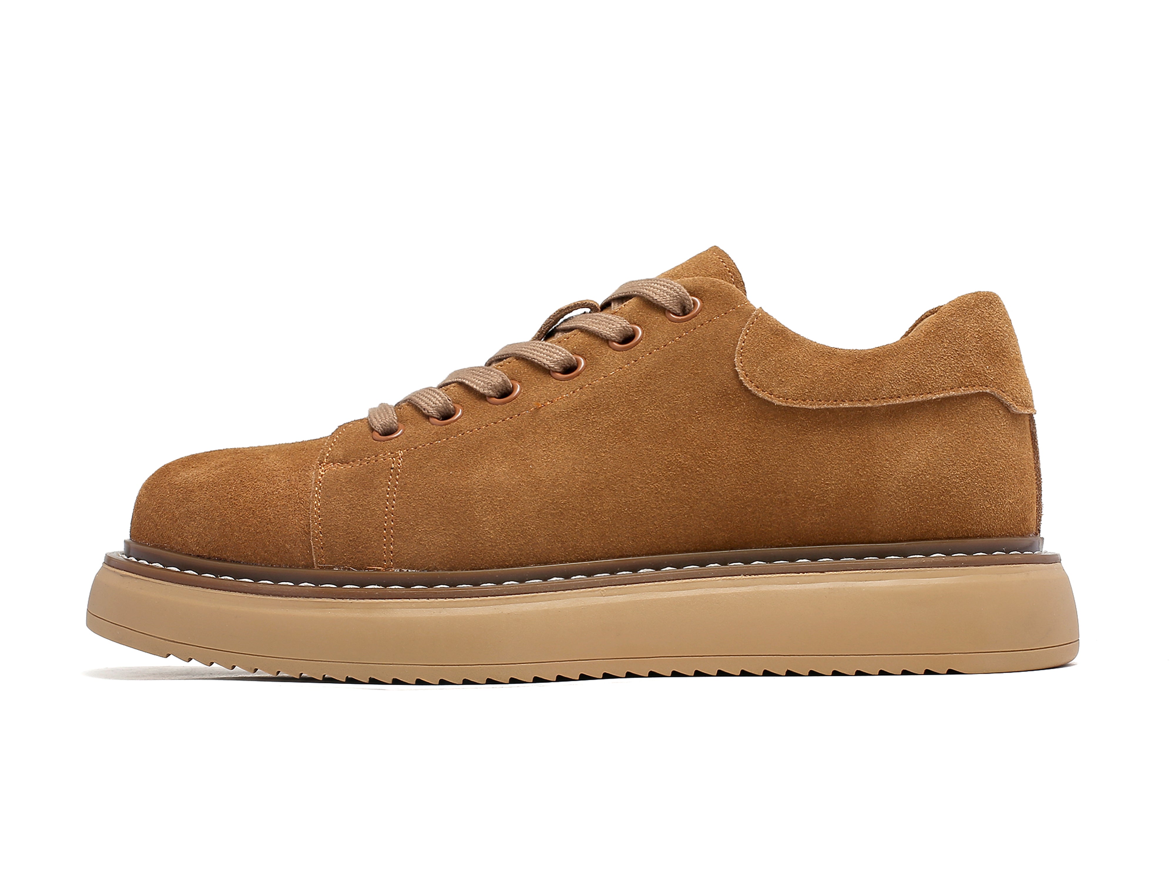 Zapatillas skate gruesas de ante para hombre