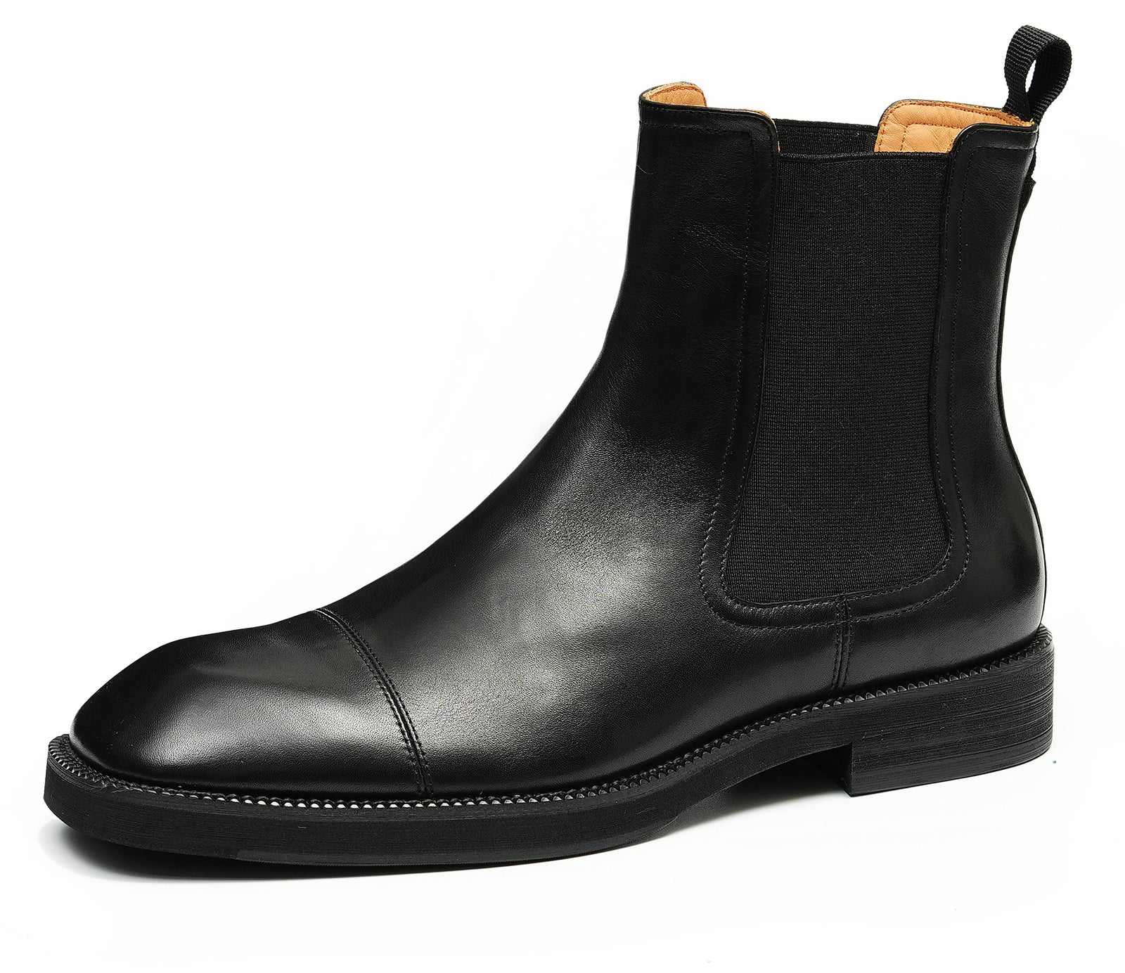 Botas Chelsea con punta de vestir hechas a mano para hombre