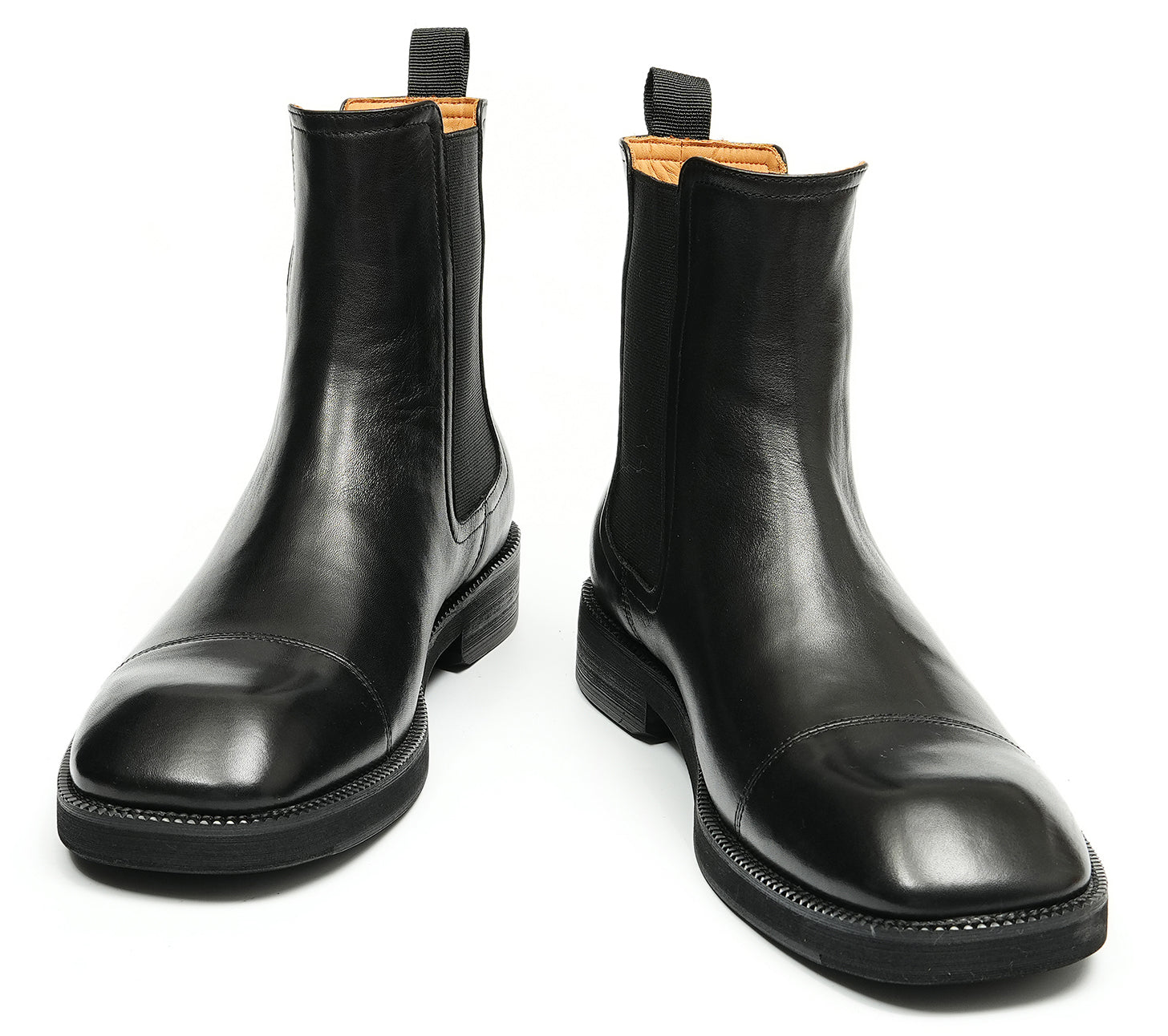 Botas Chelsea con punta de vestir hechas a mano para hombre