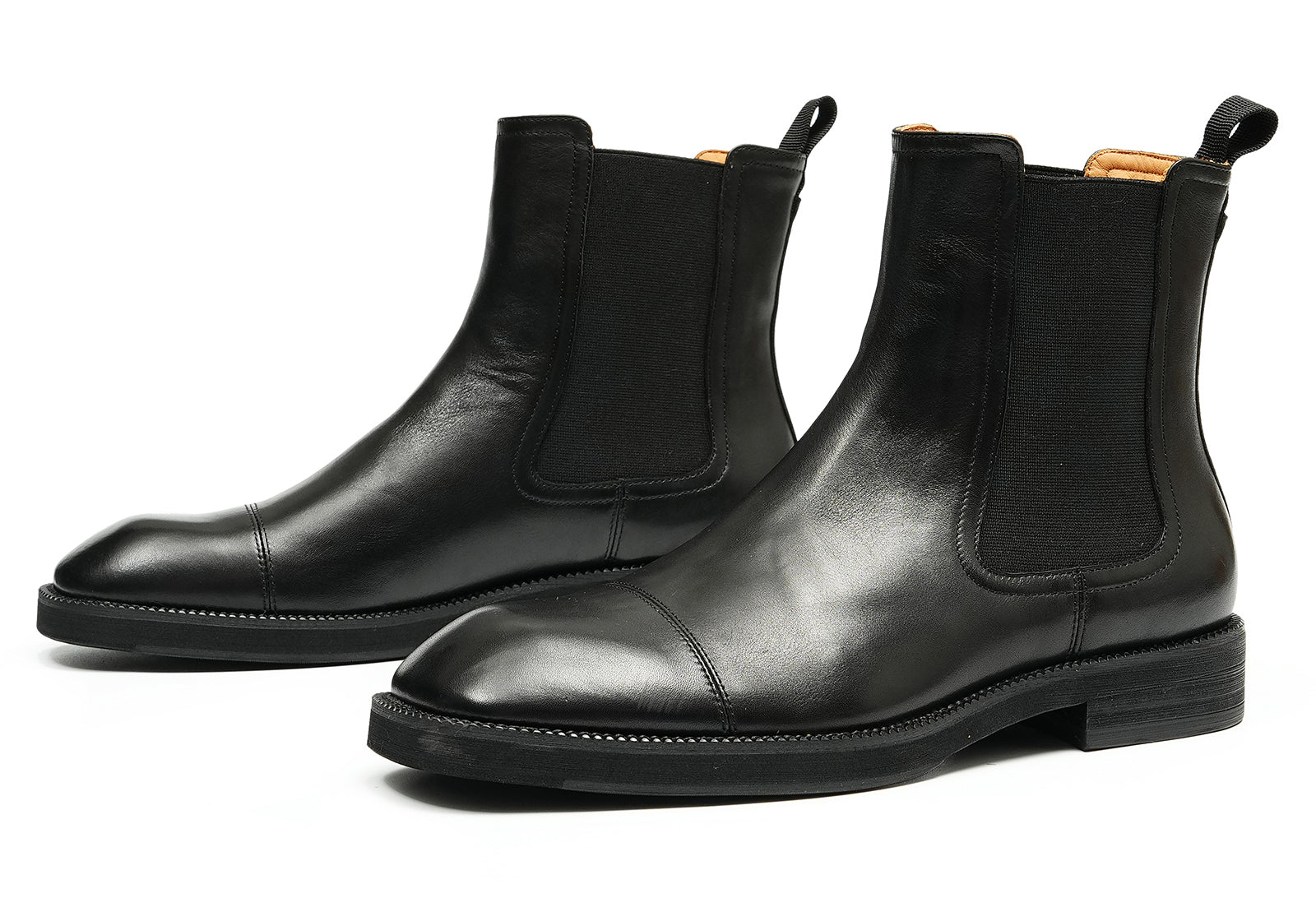 Botas Chelsea con punta de vestir hechas a mano para hombre