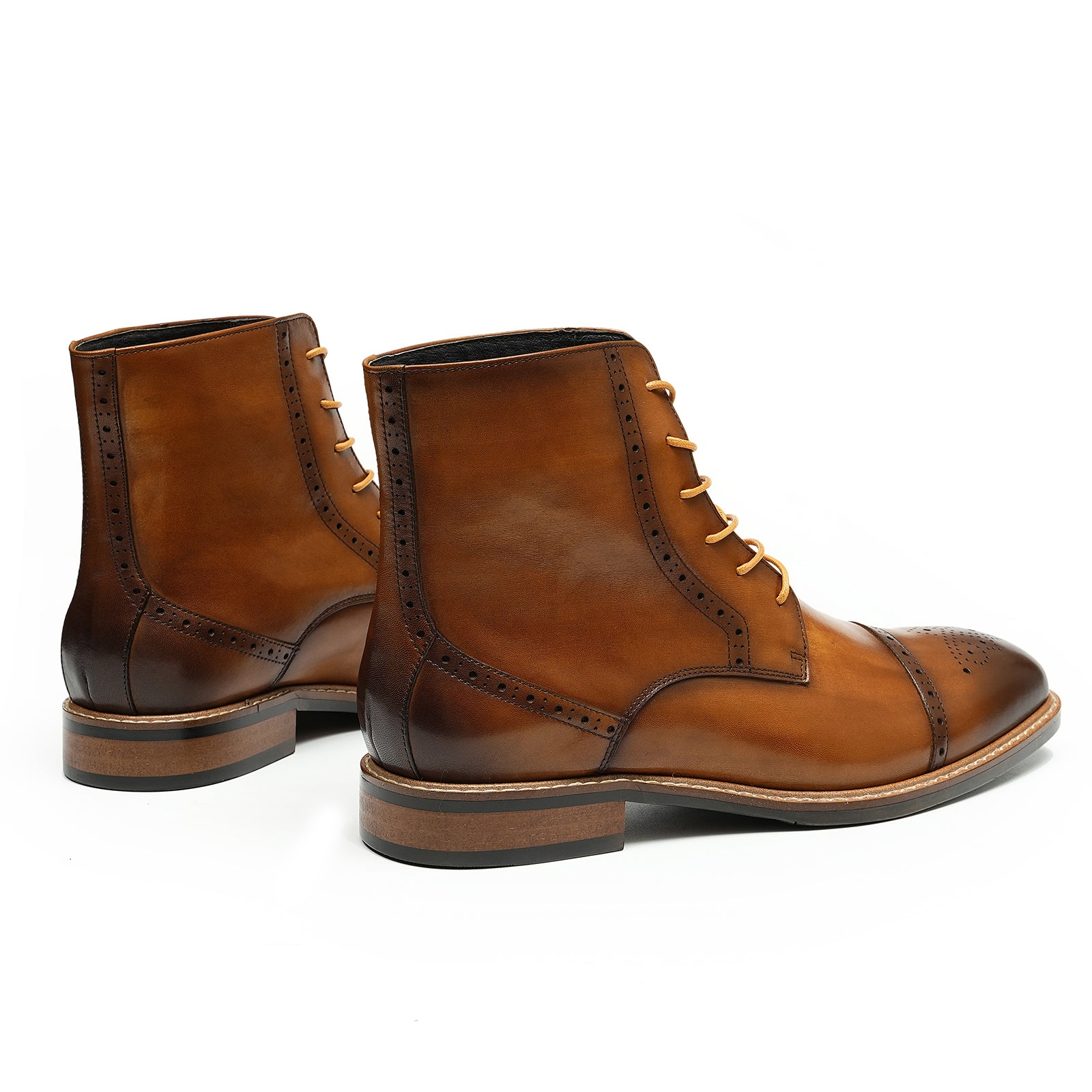 Men's Handmade Dress Wingtips Brogues Oxfords Boots