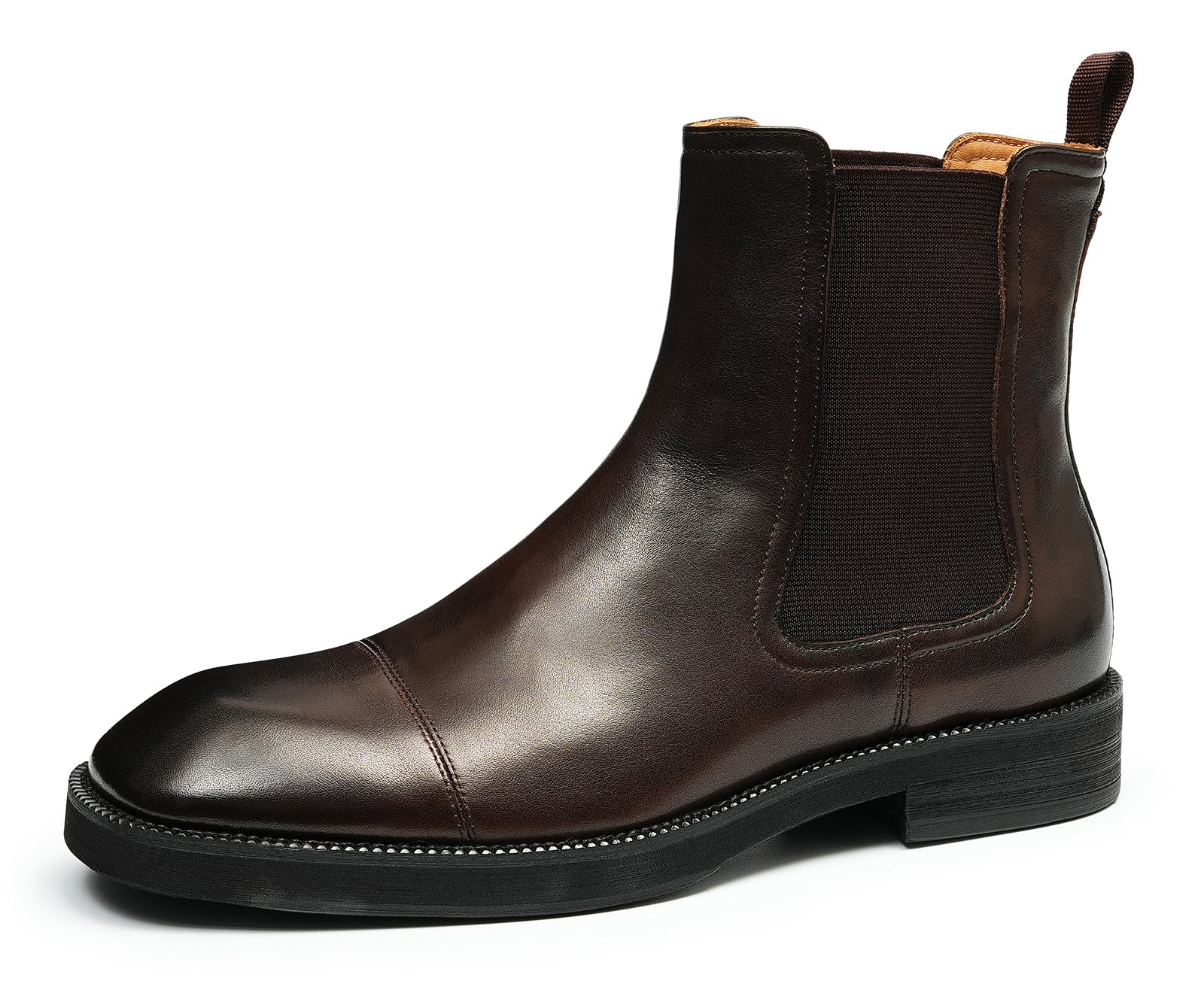 Botas Chelsea con punta de vestir hechas a mano para hombre
