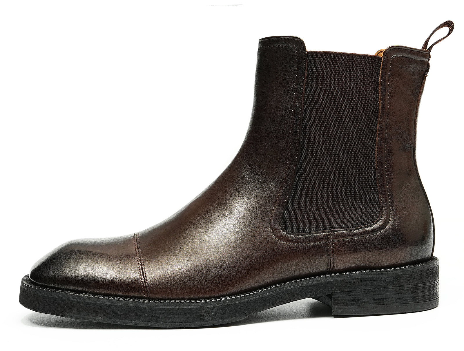 Botas Chelsea con punta de vestir hechas a mano para hombre