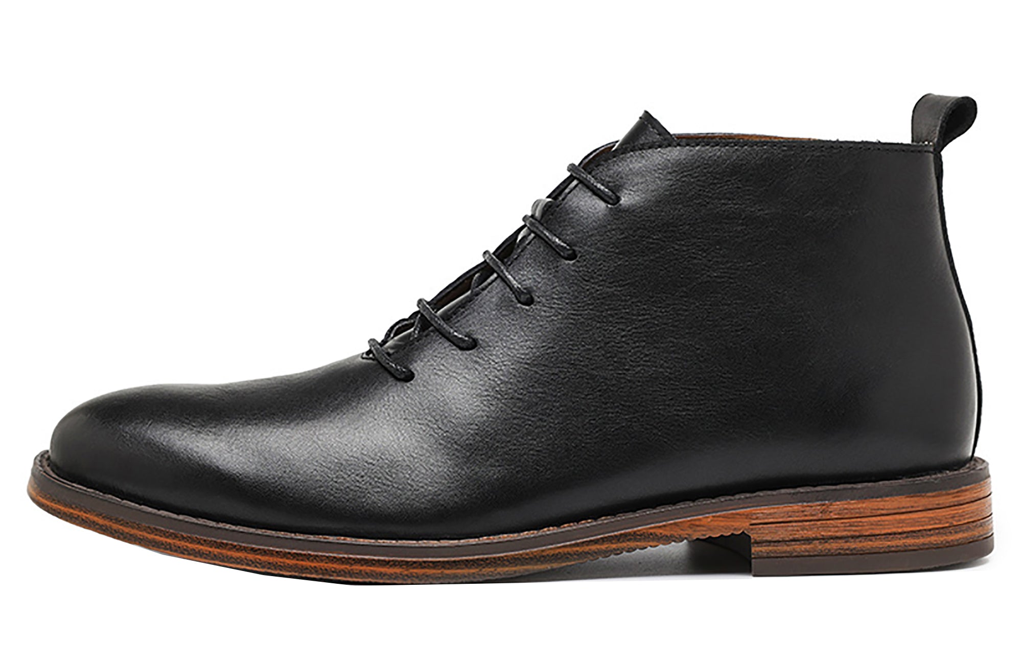 Men's Genuine Handmade Plain Toe Chukka Derby Boots