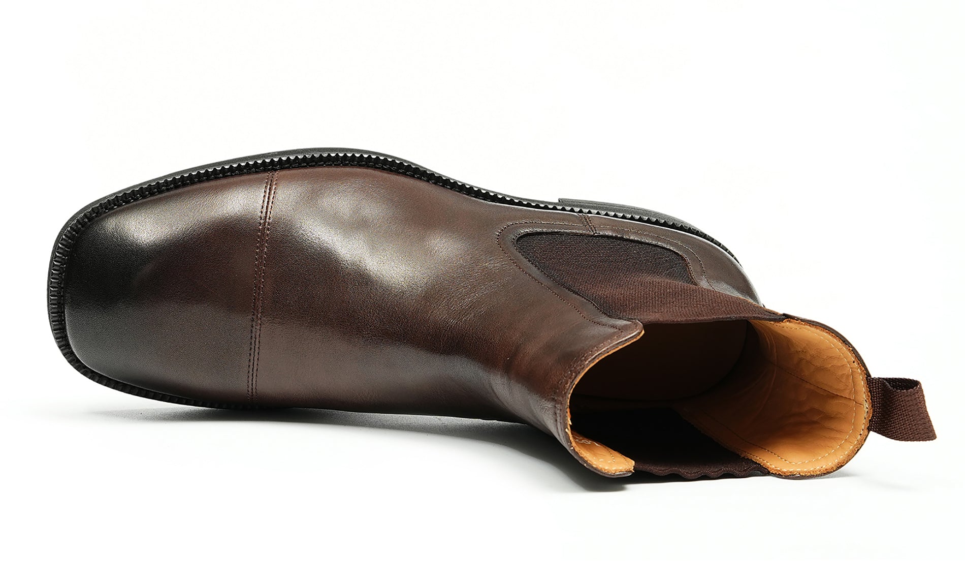 Botas Chelsea con punta de vestir hechas a mano para hombre
