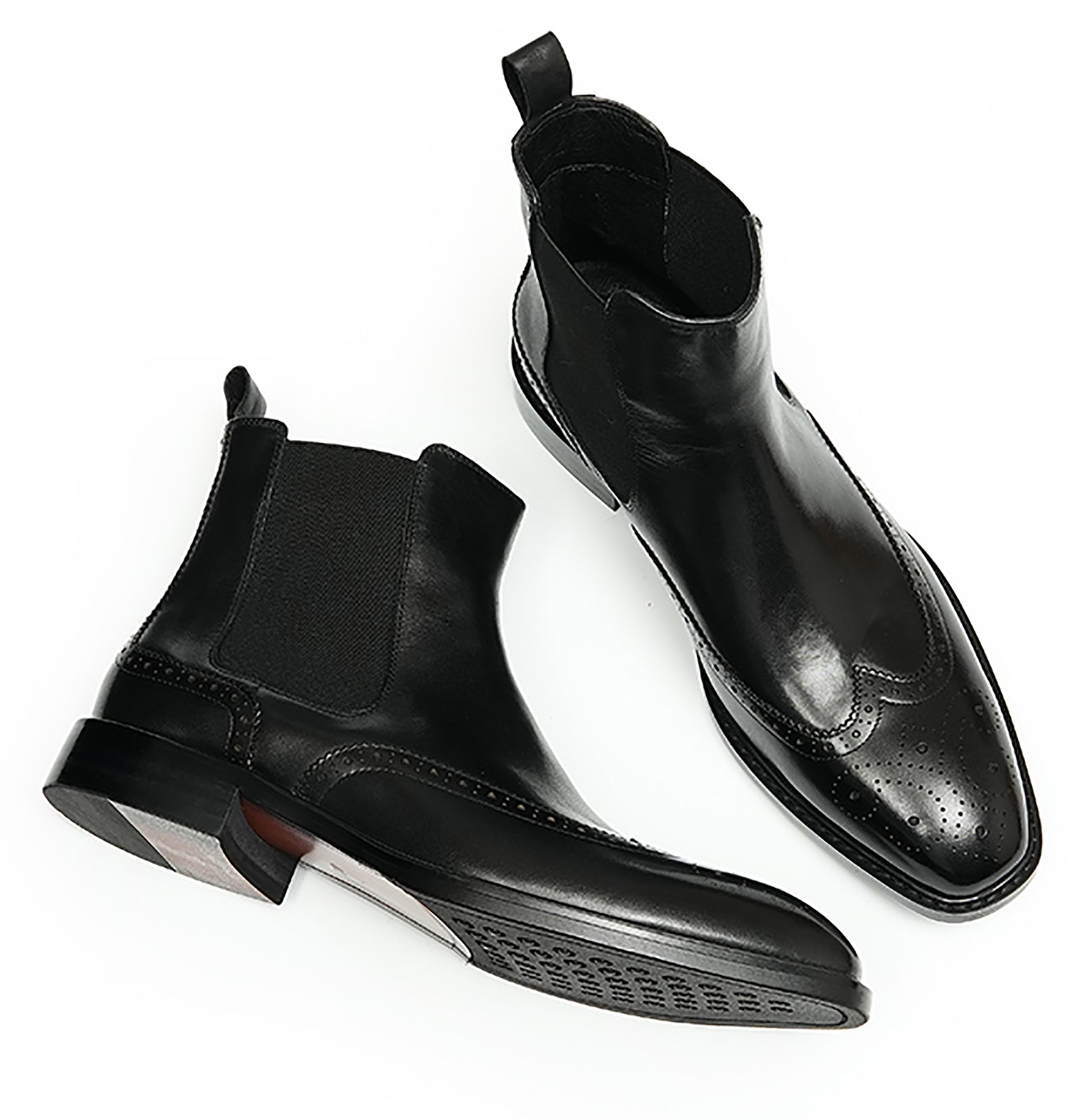 Men's Handmade Dress Wingtips Brogues Chelsea Boots